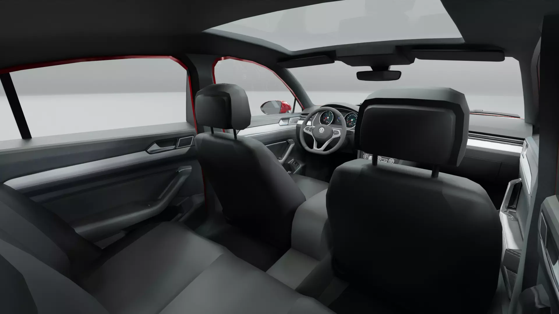 Volkswagen Passat B8 - Low Poly - Game Ready Low-poly 3D model_6