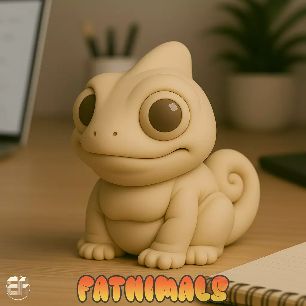 Chameleon - Fatnimals Collection 3D print model_0