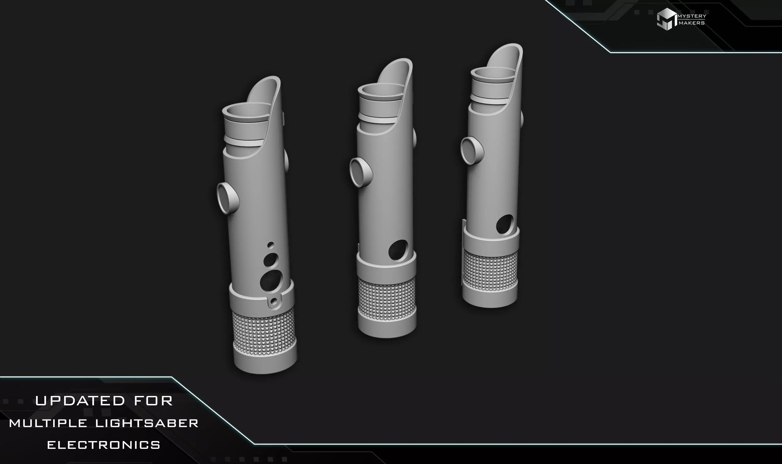 Anakins functional lightsaber from episode 3 3D print model_3