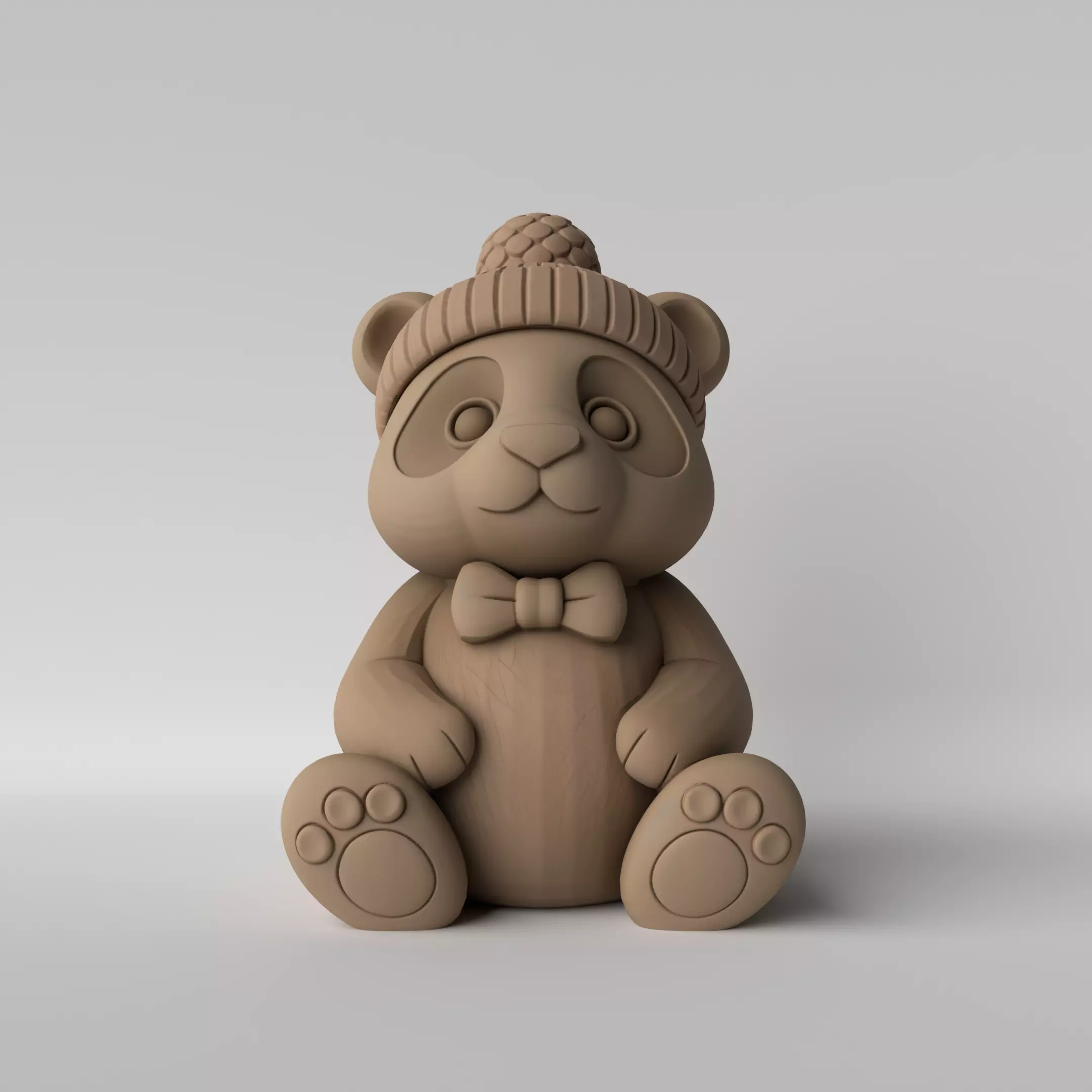 Adorable Panda 3D print model_1