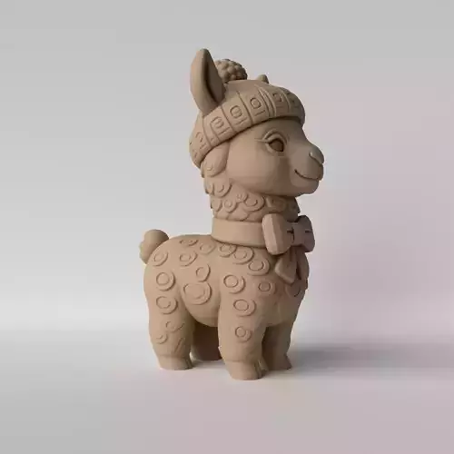 Cute Llama 3D print model