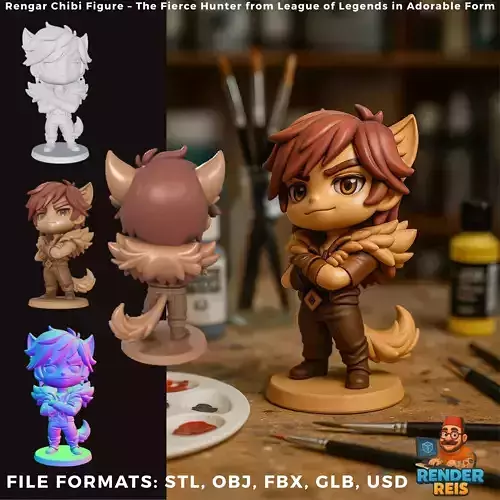 Rengar Chibi Figure