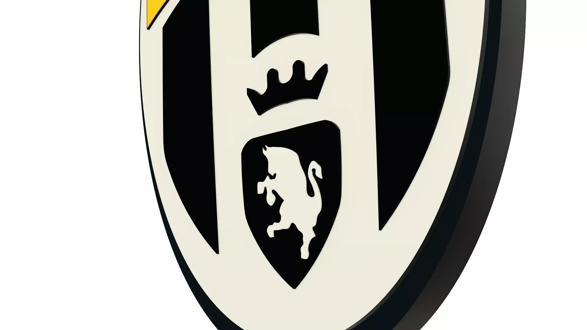 Juventus Keychain 3D Model 3D print model_3