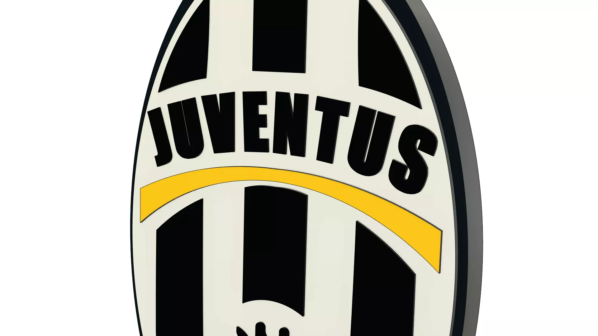 Juventus Keychain 3D Model 3D print model_2