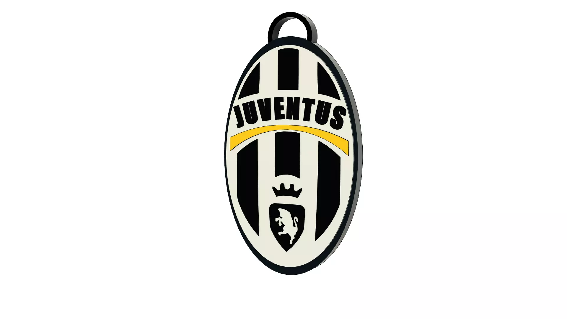 Juventus Keychain 3D Model 3D print model_0