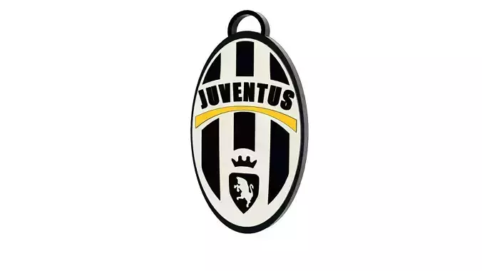 Juventus Keychain 3D Model 
