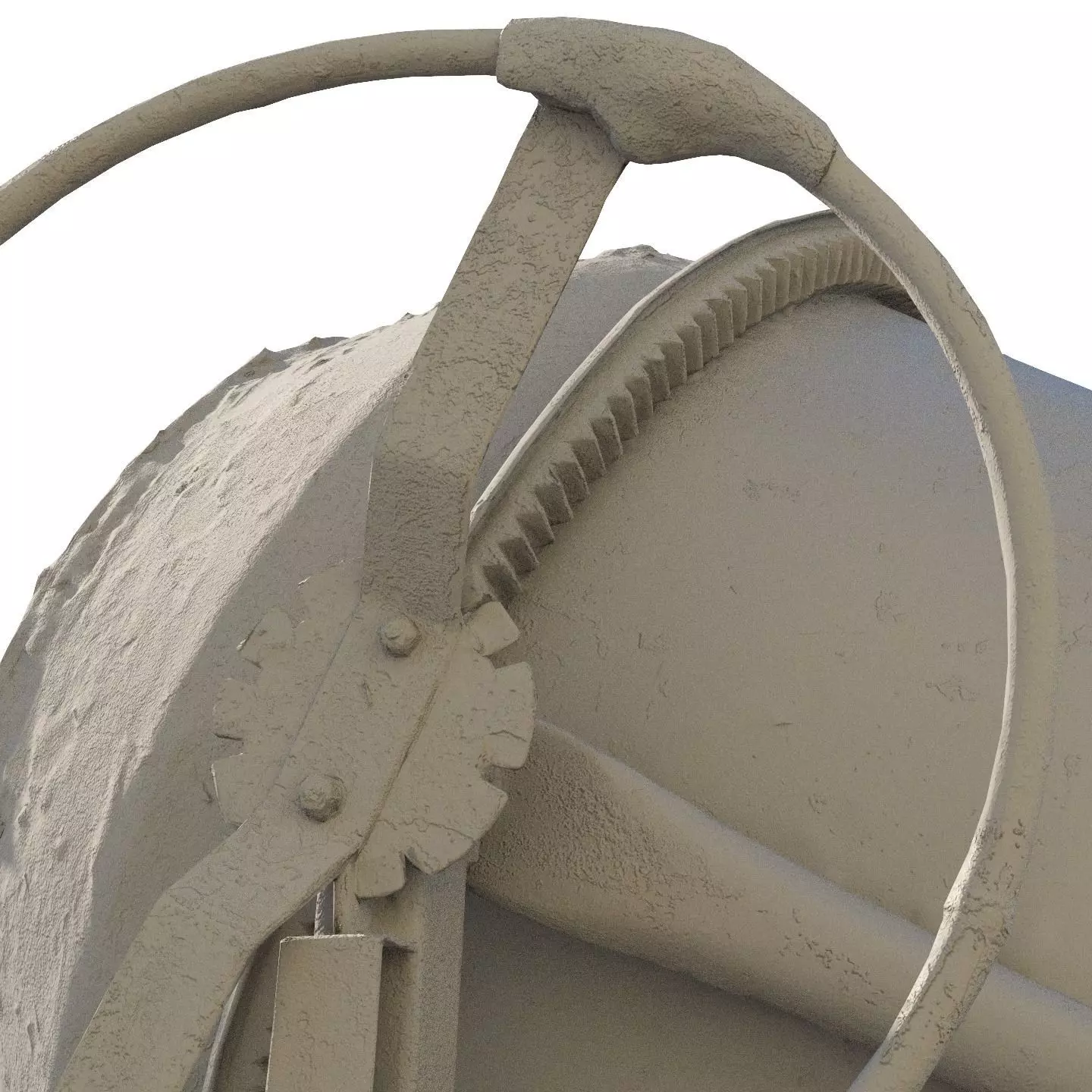 Concrete mixer 200l 3dscan 3D model_14