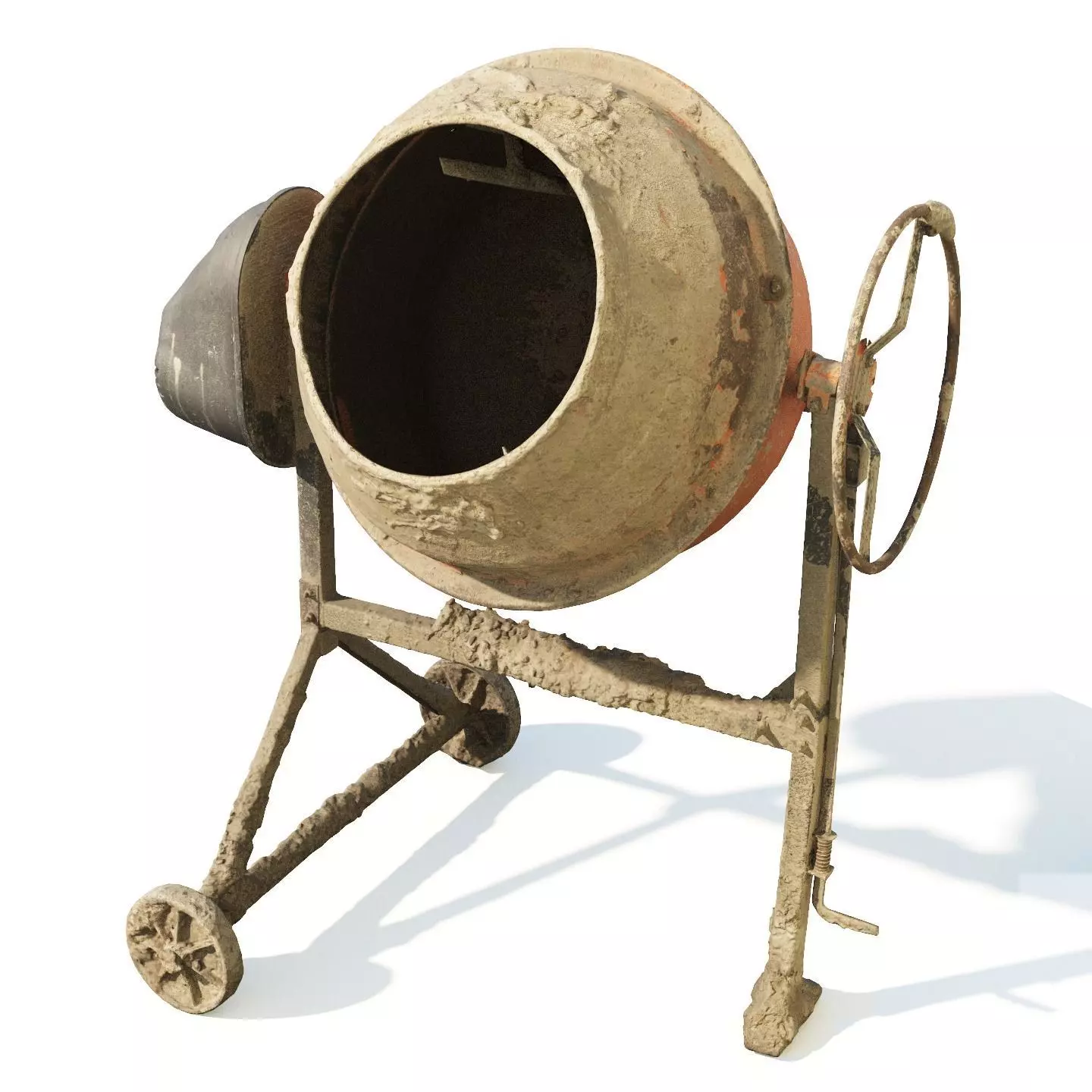 Concrete mixer 200l 3dscan 3D model_2