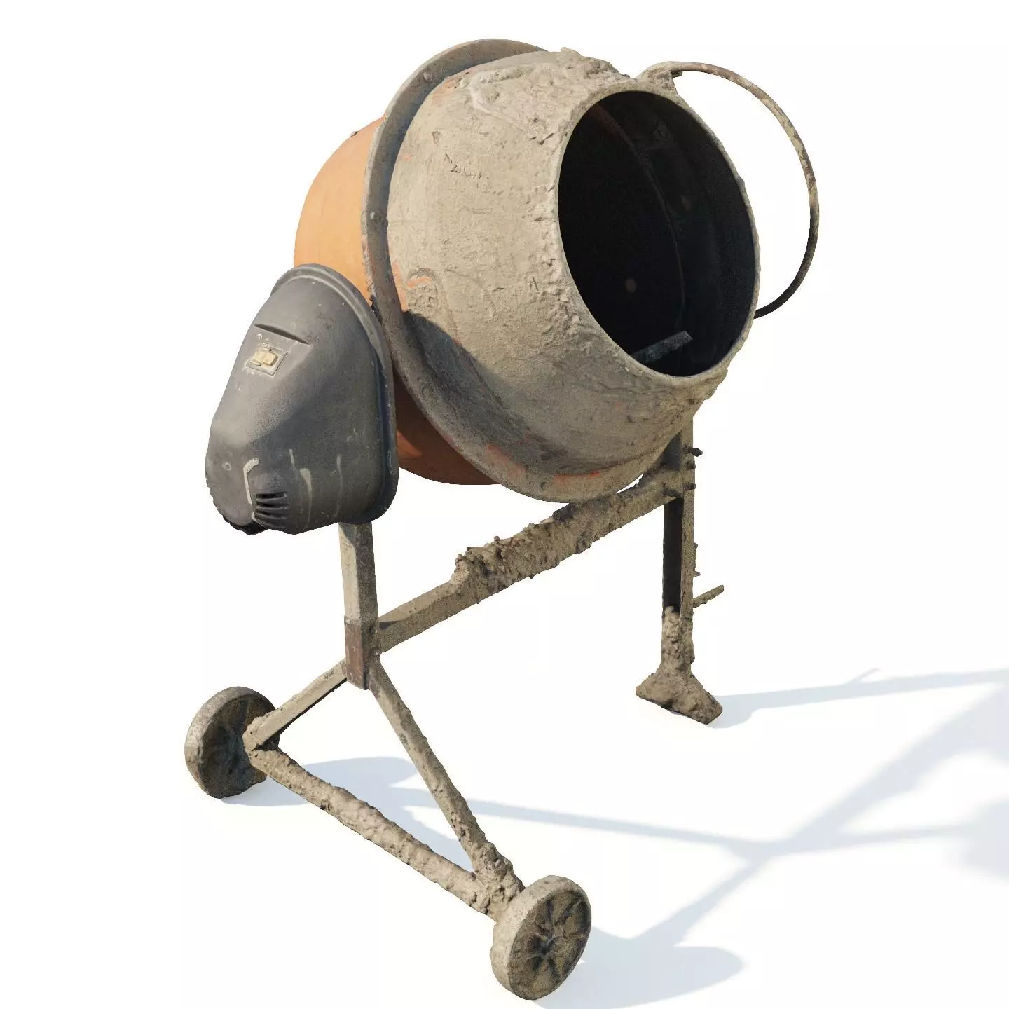 Concrete mixer 200l 3dscan 3D model_11