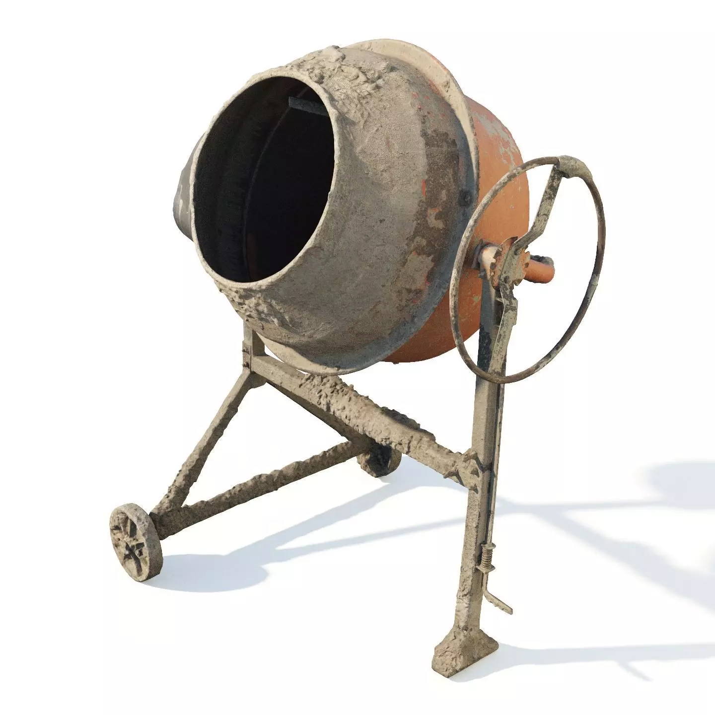 Concrete mixer 200l 3dscan 3D model_13