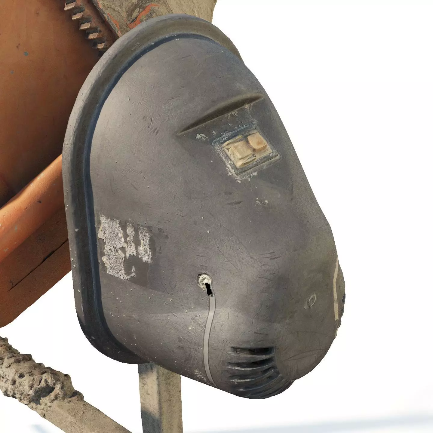 Concrete mixer 200l 3dscan 3D model_3