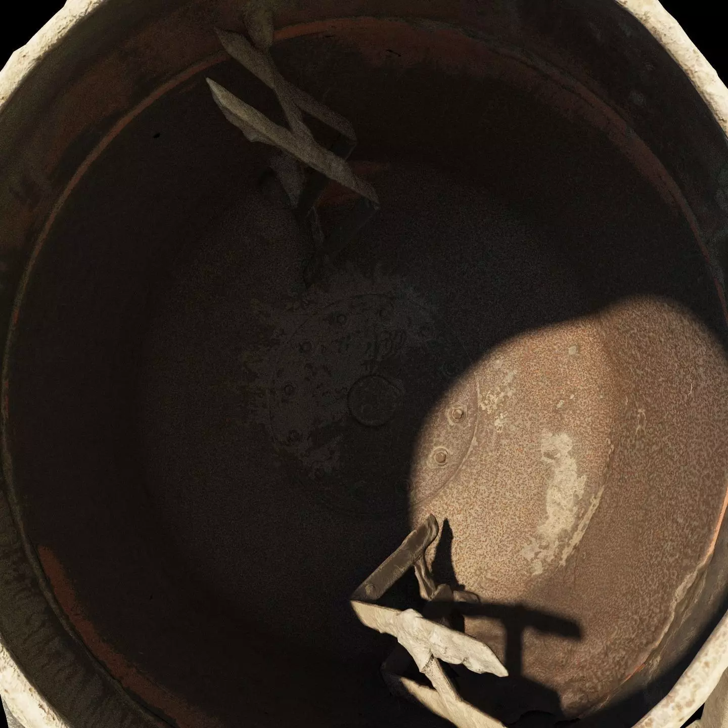 Concrete mixer 200l 3dscan 3D model_4