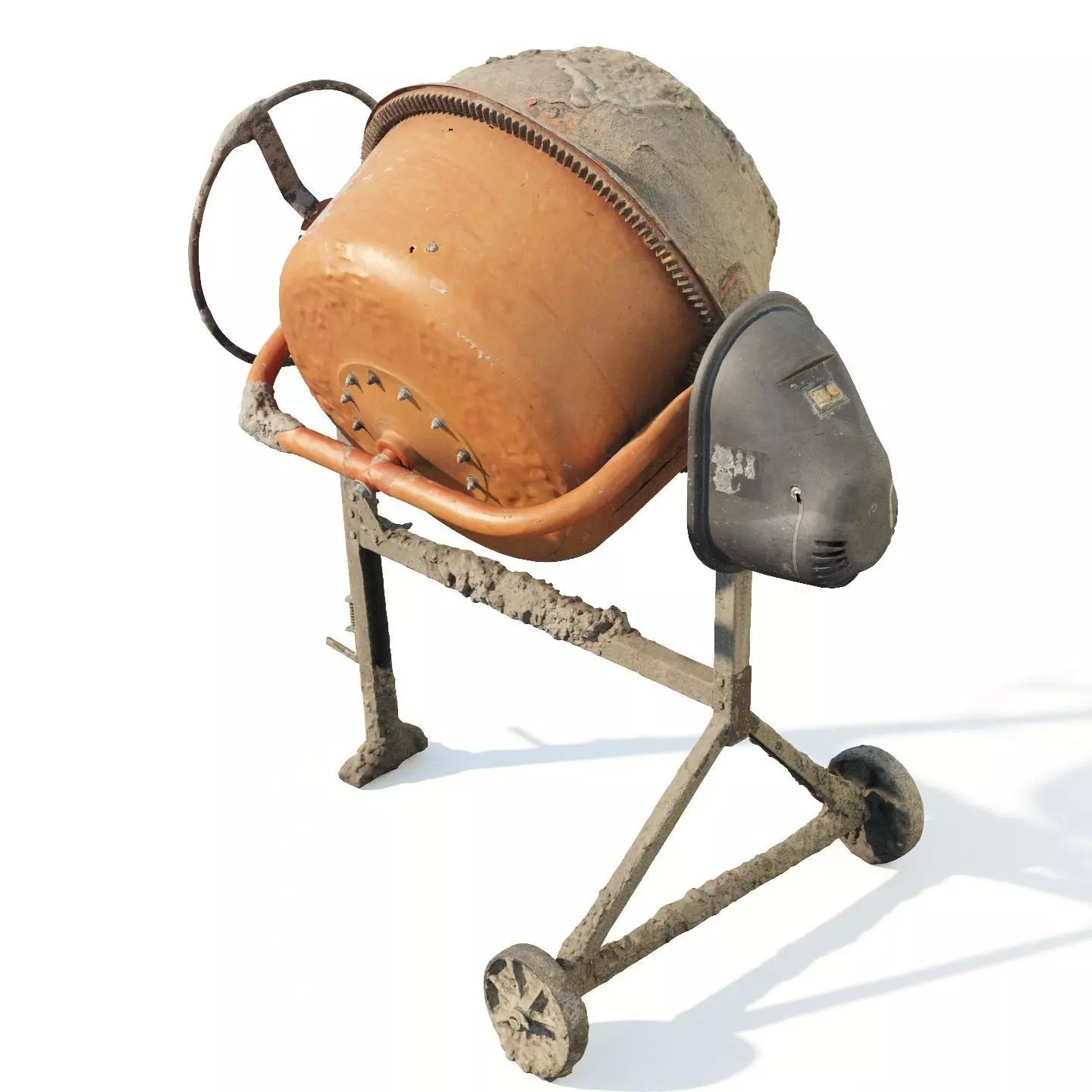 Concrete mixer 200l 3dscan 3D model_12