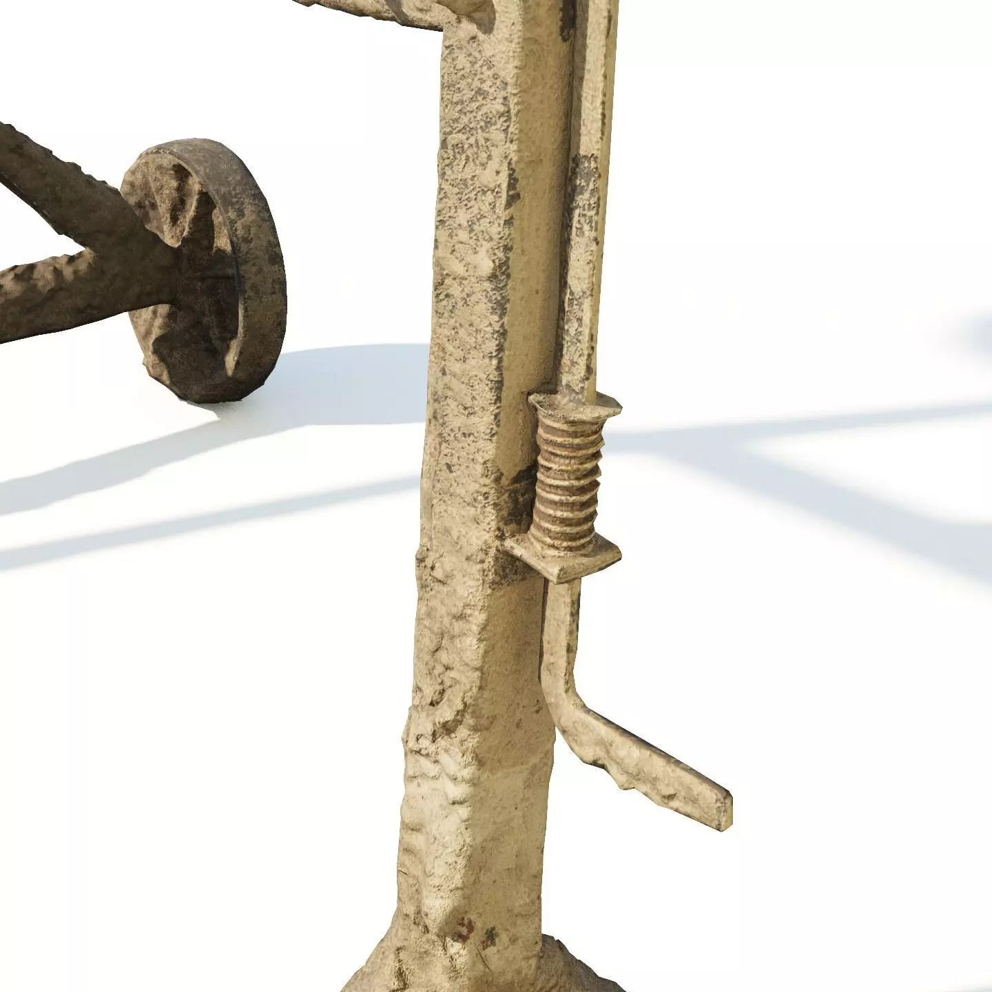 Concrete mixer 200l 3dscan 3D model_6