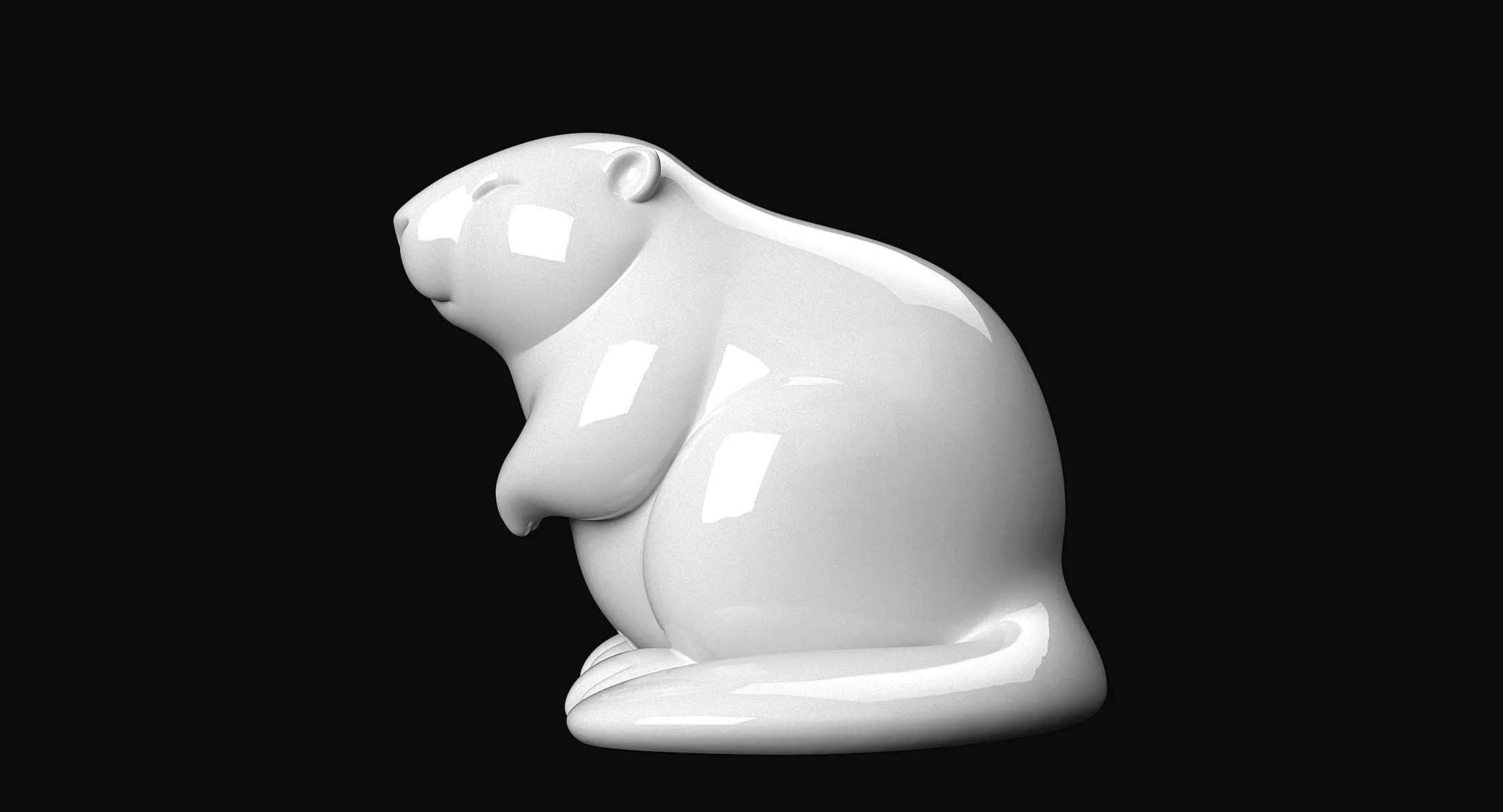 Beaver 3D print model_2