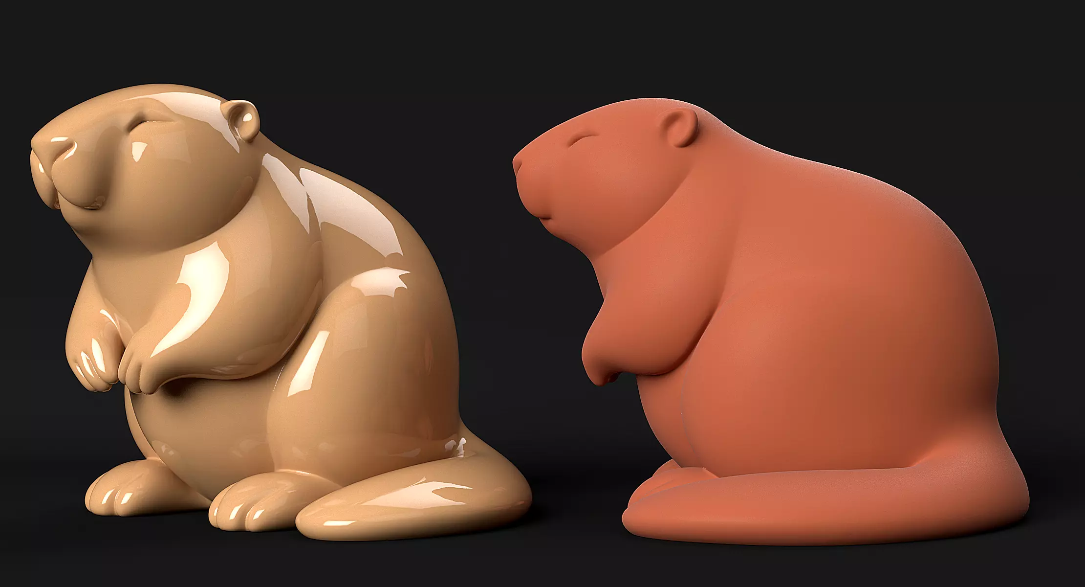 Beaver 3D print model_9