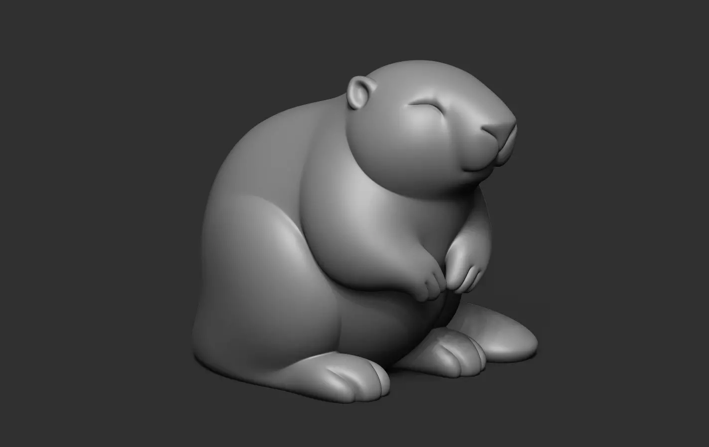 Beaver 3D print model_12
