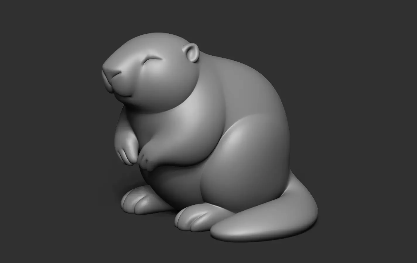 Beaver 3D print model_10
