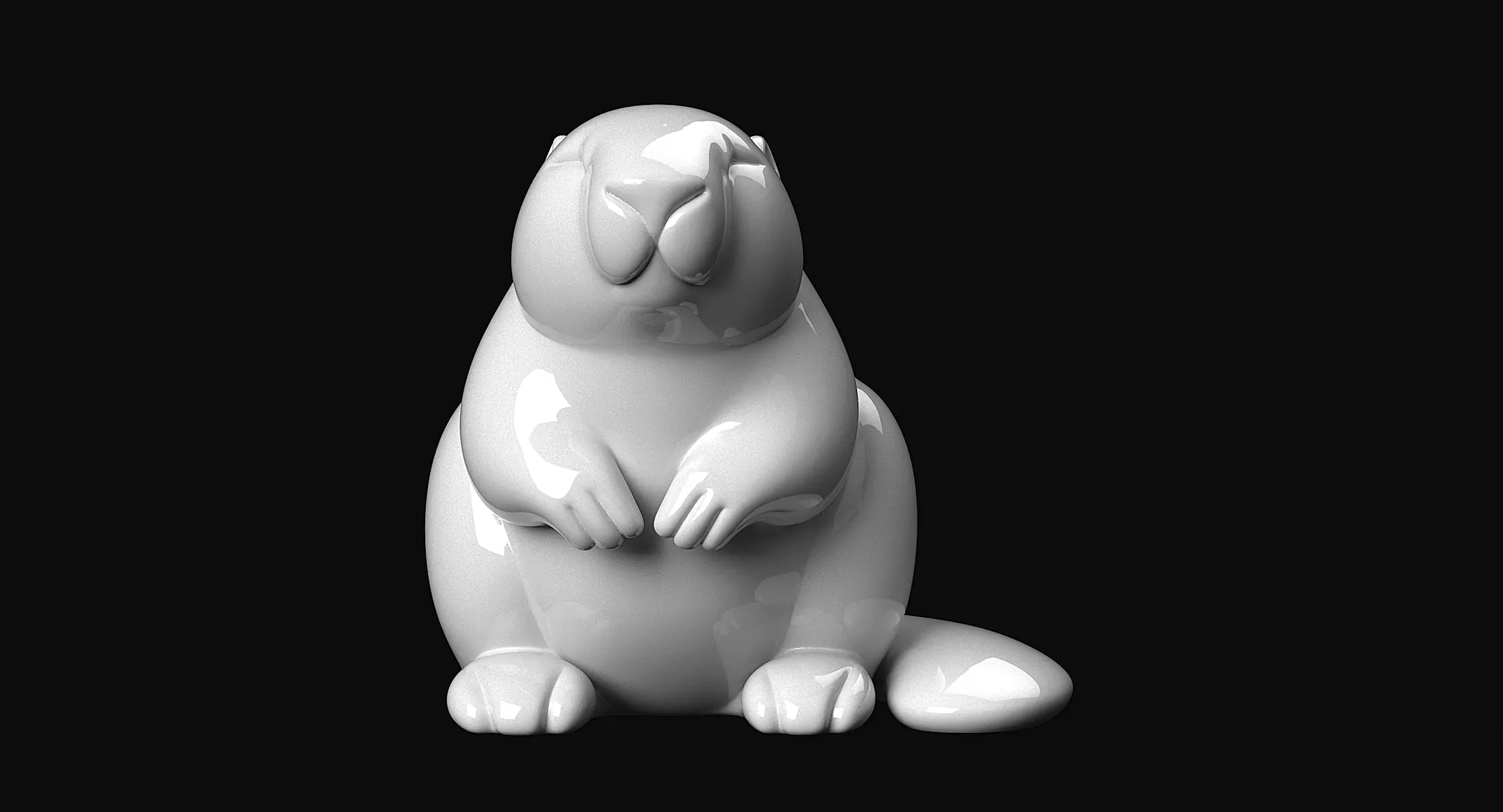 Beaver 3D print model_8