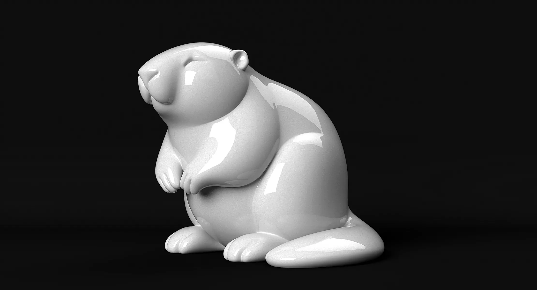 Beaver 3D print model_1