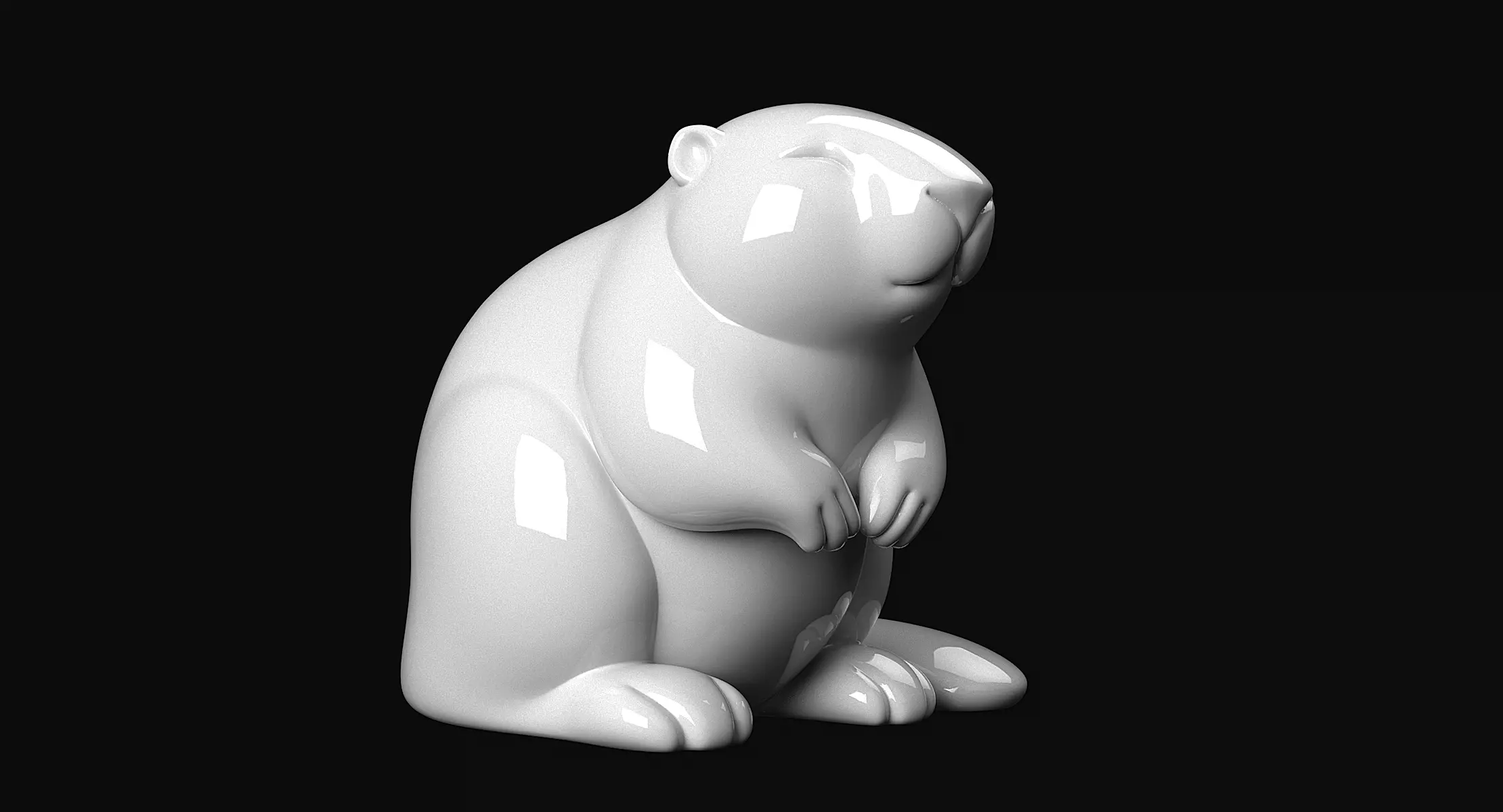 Beaver 3D print model_7