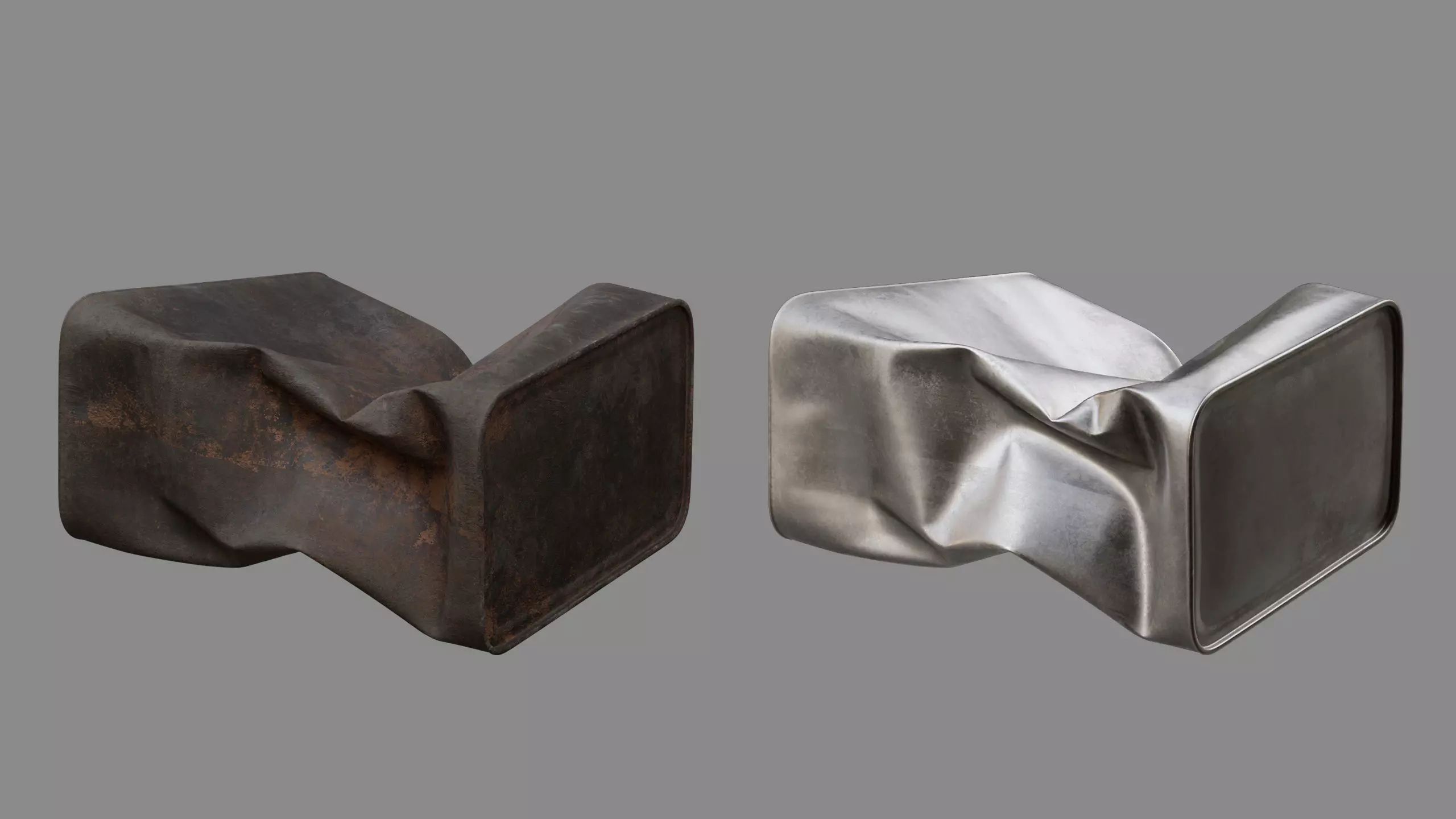 Crushed Paint Can Rectangular 03 3D model_11