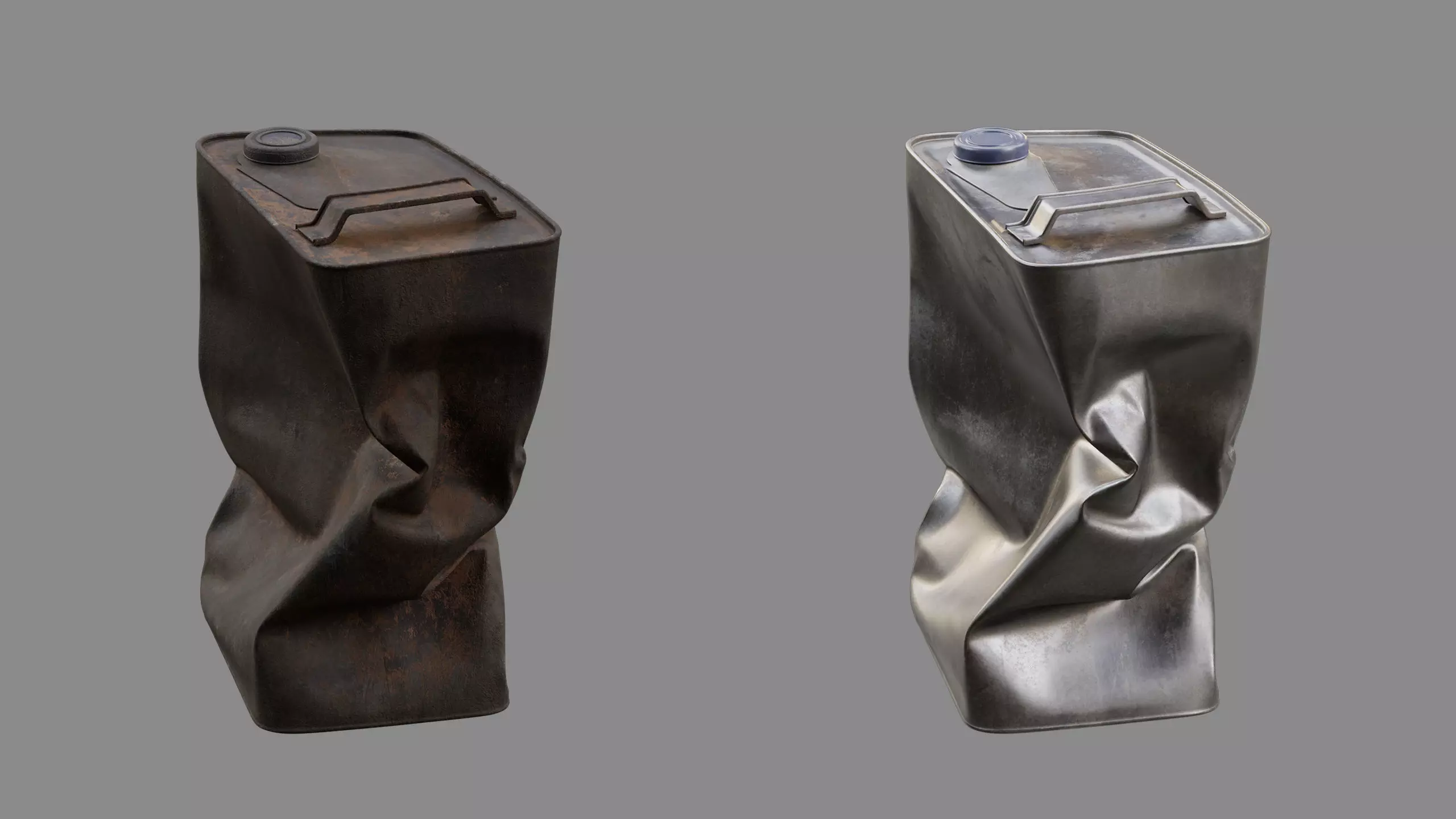 Crushed Paint Can Rectangular 03 3D model_7