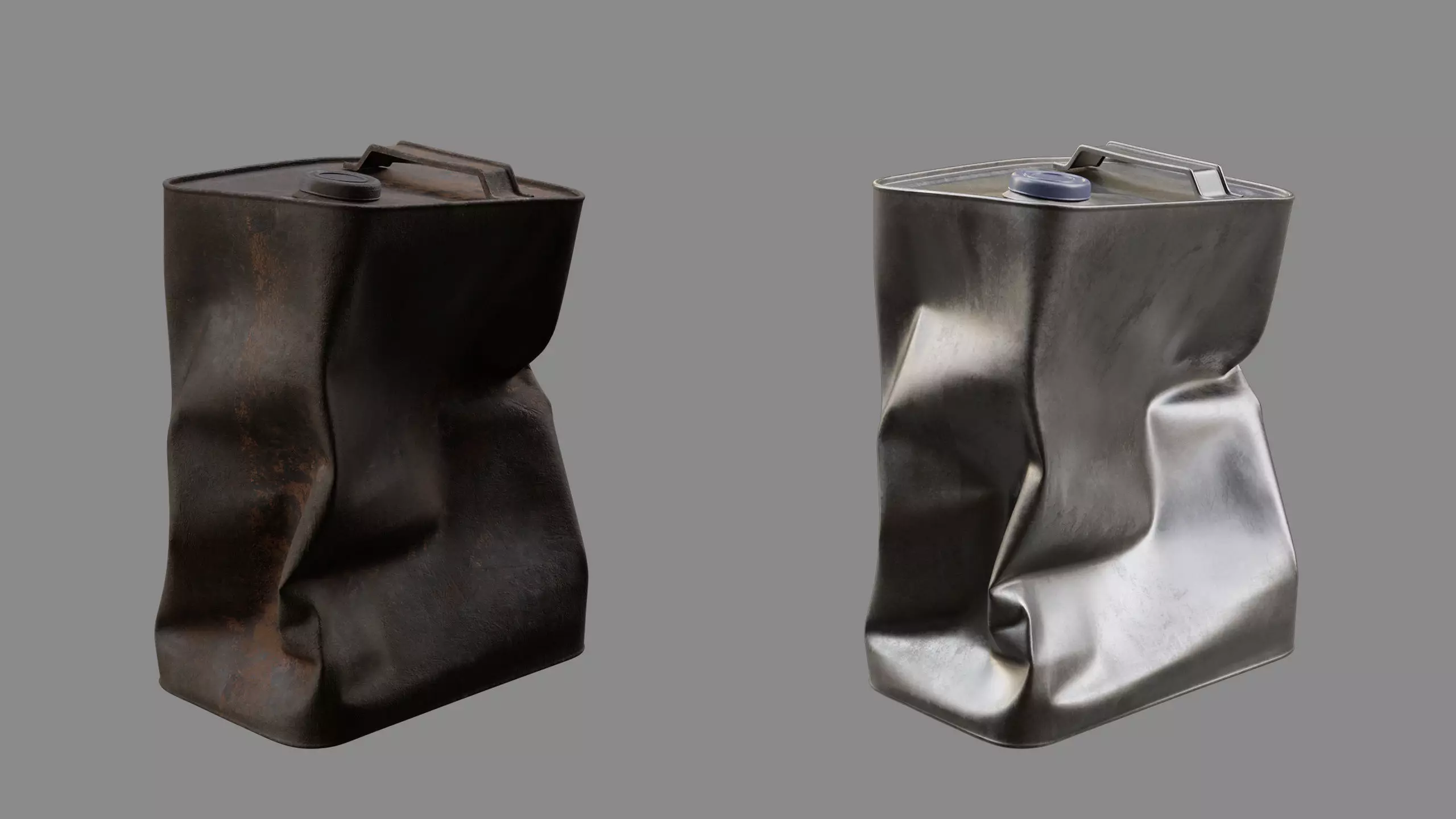 Crushed Paint Can Rectangular 03 3D model_5