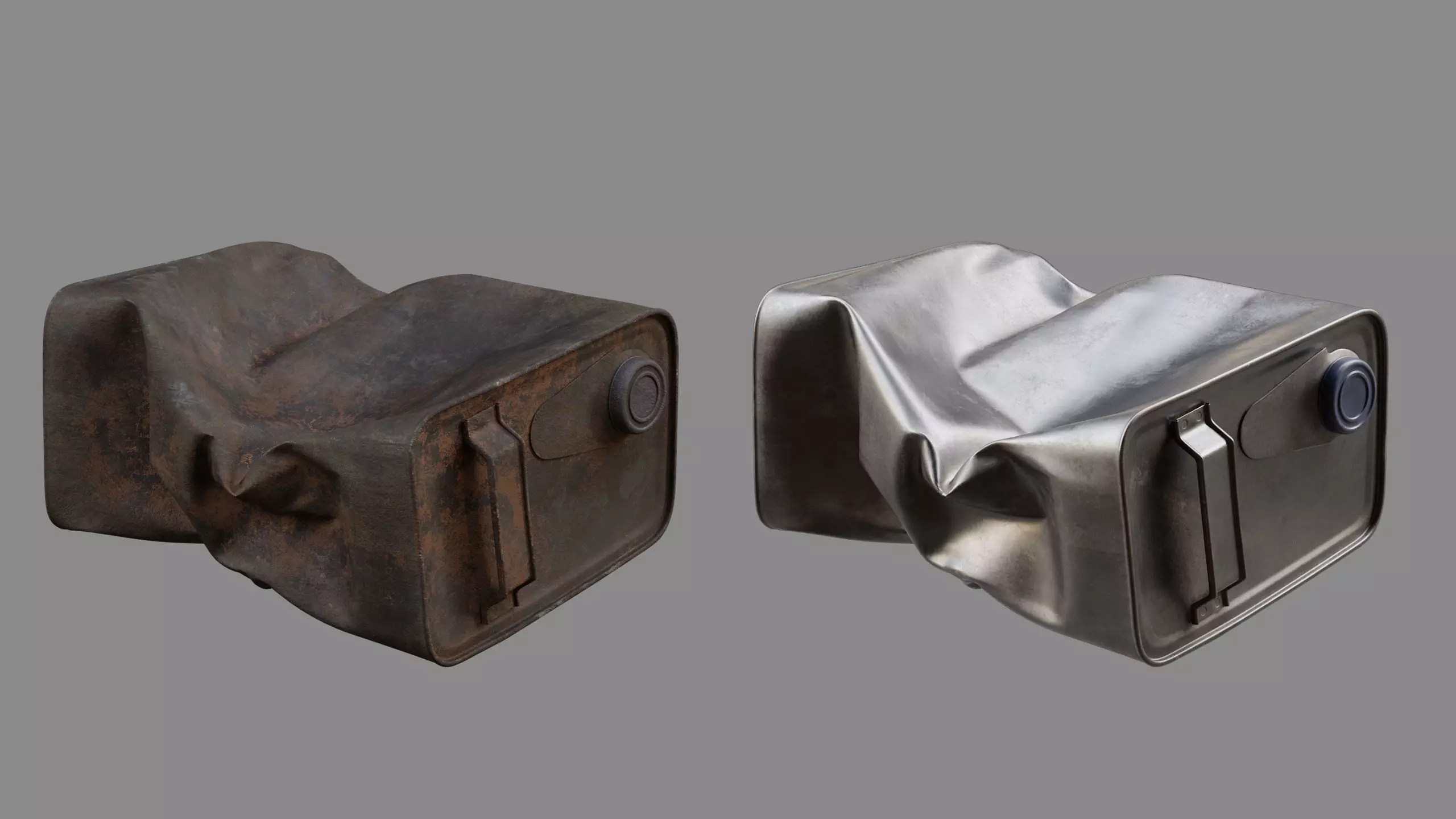 Crushed Paint Can Rectangular 03 3D model_8