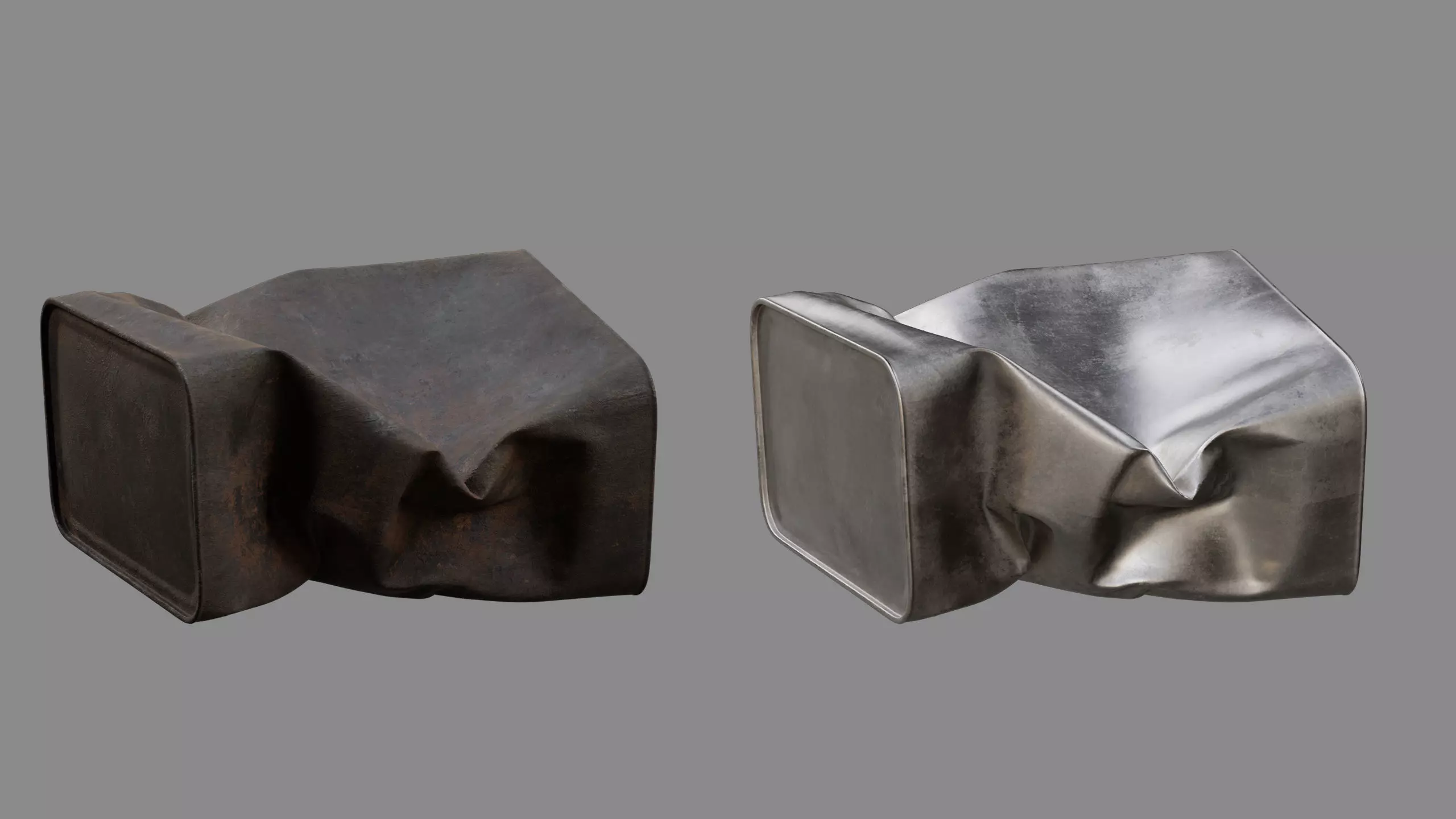 Crushed Paint Can Rectangular 03 3D model_13