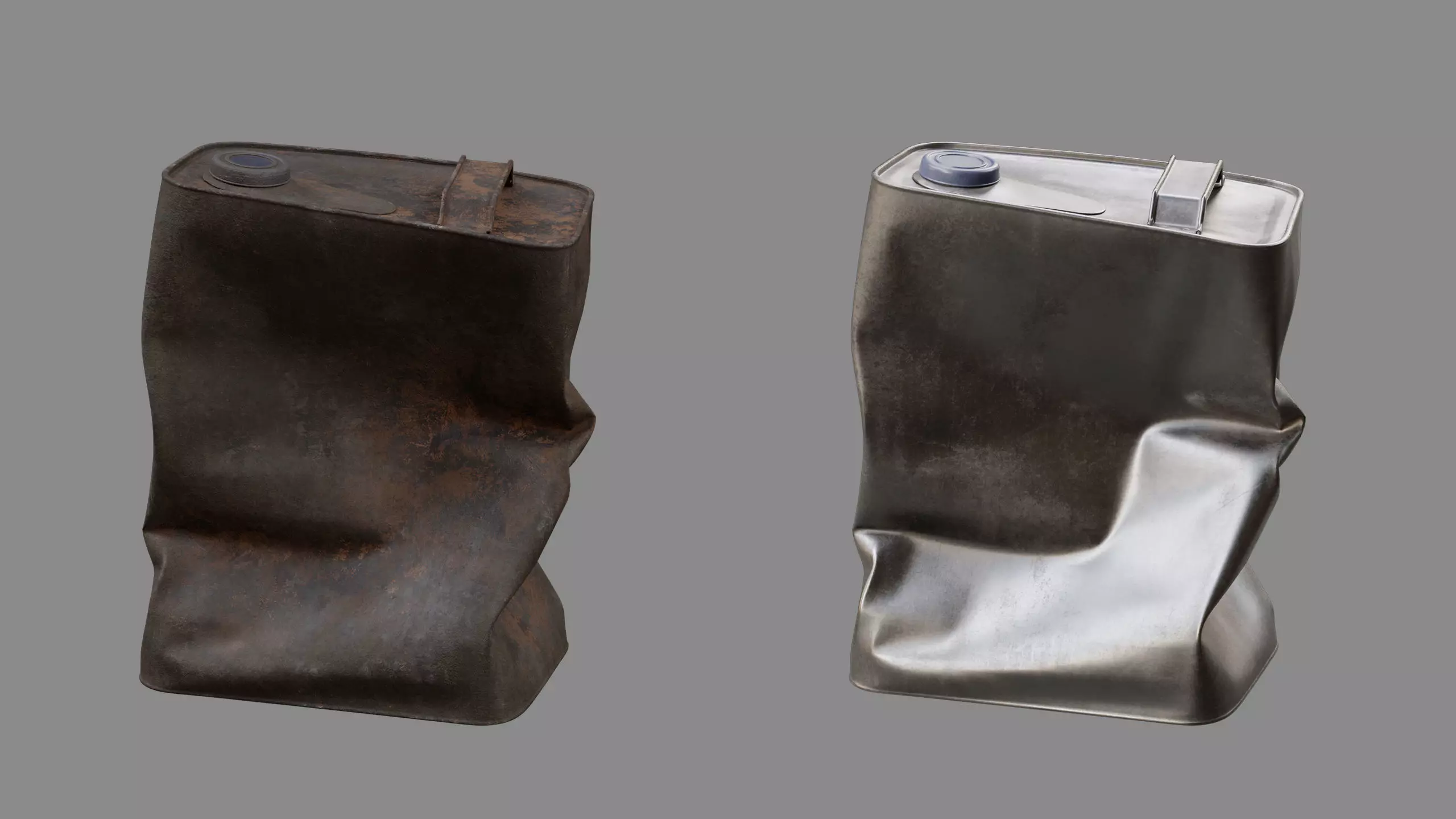 Crushed Paint Can Rectangular 03 3D model_6