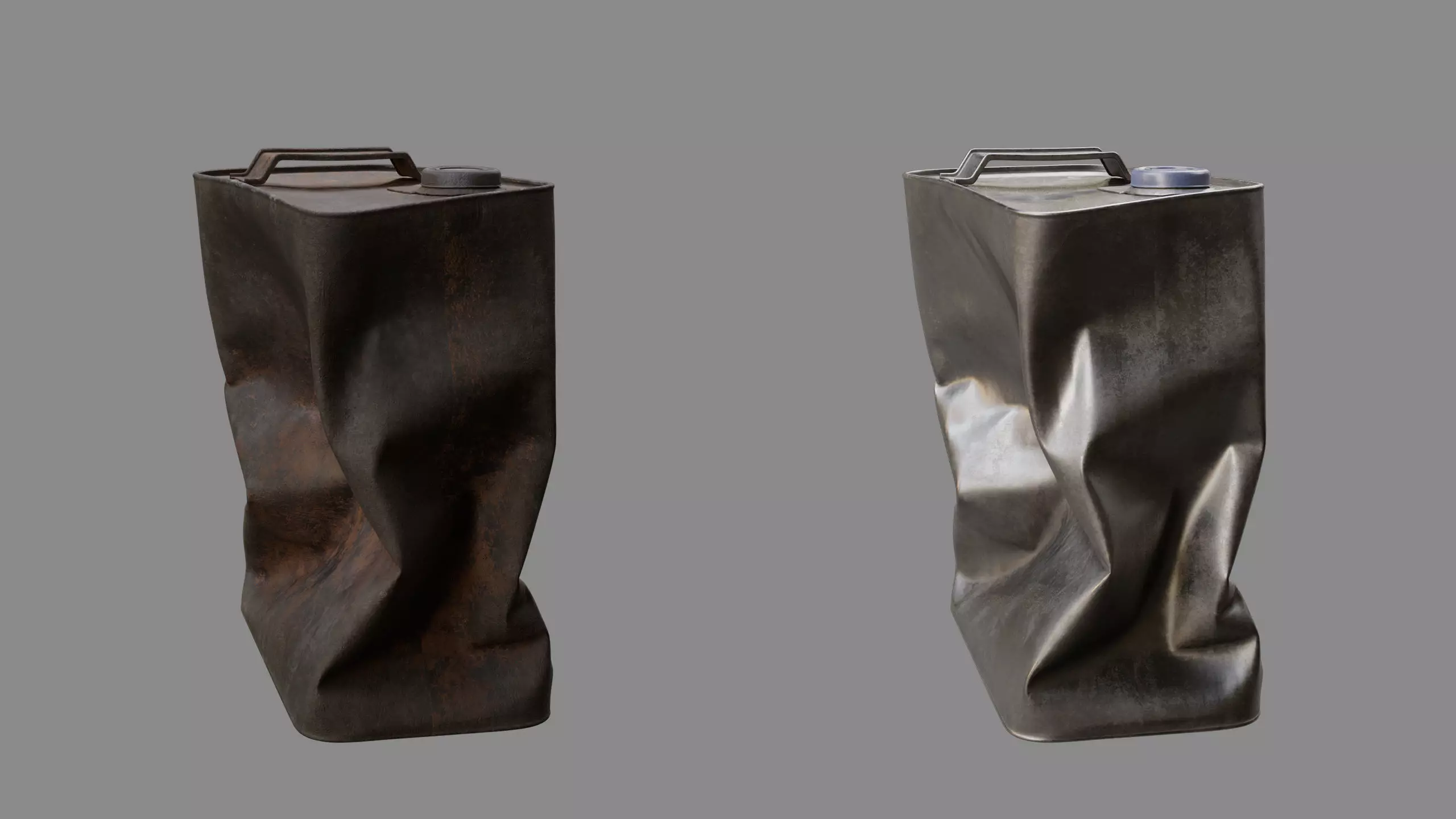 Crushed Paint Can Rectangular 03 3D model_4