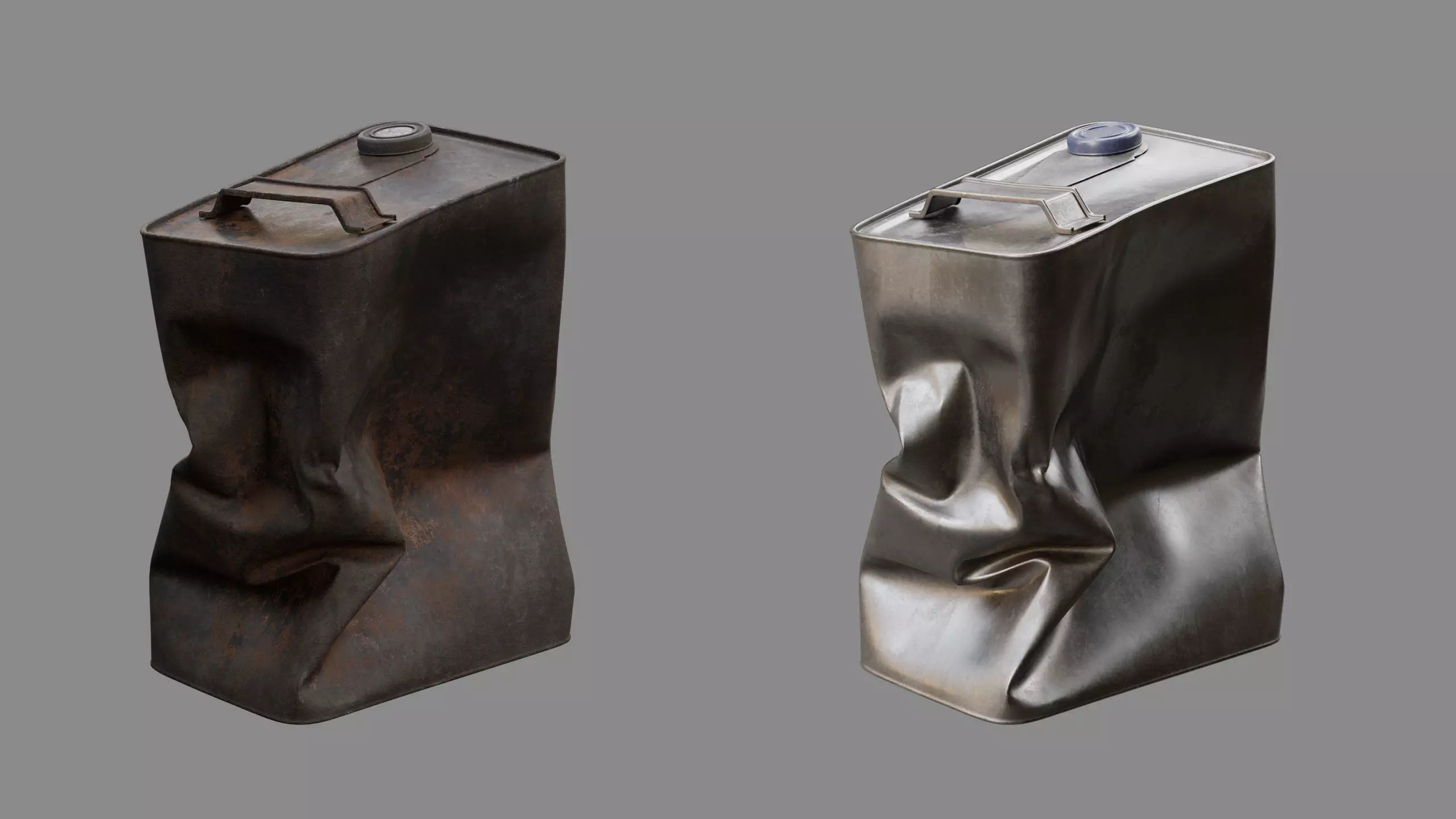 Crushed Paint Can Rectangular 03 3D model_2