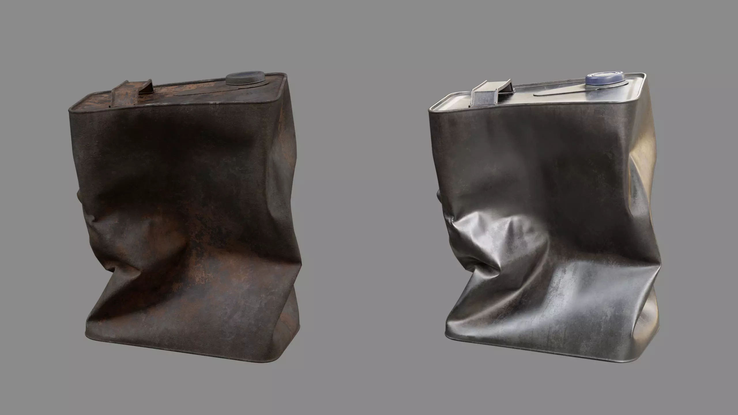 Crushed Paint Can Rectangular 03 3D model_3