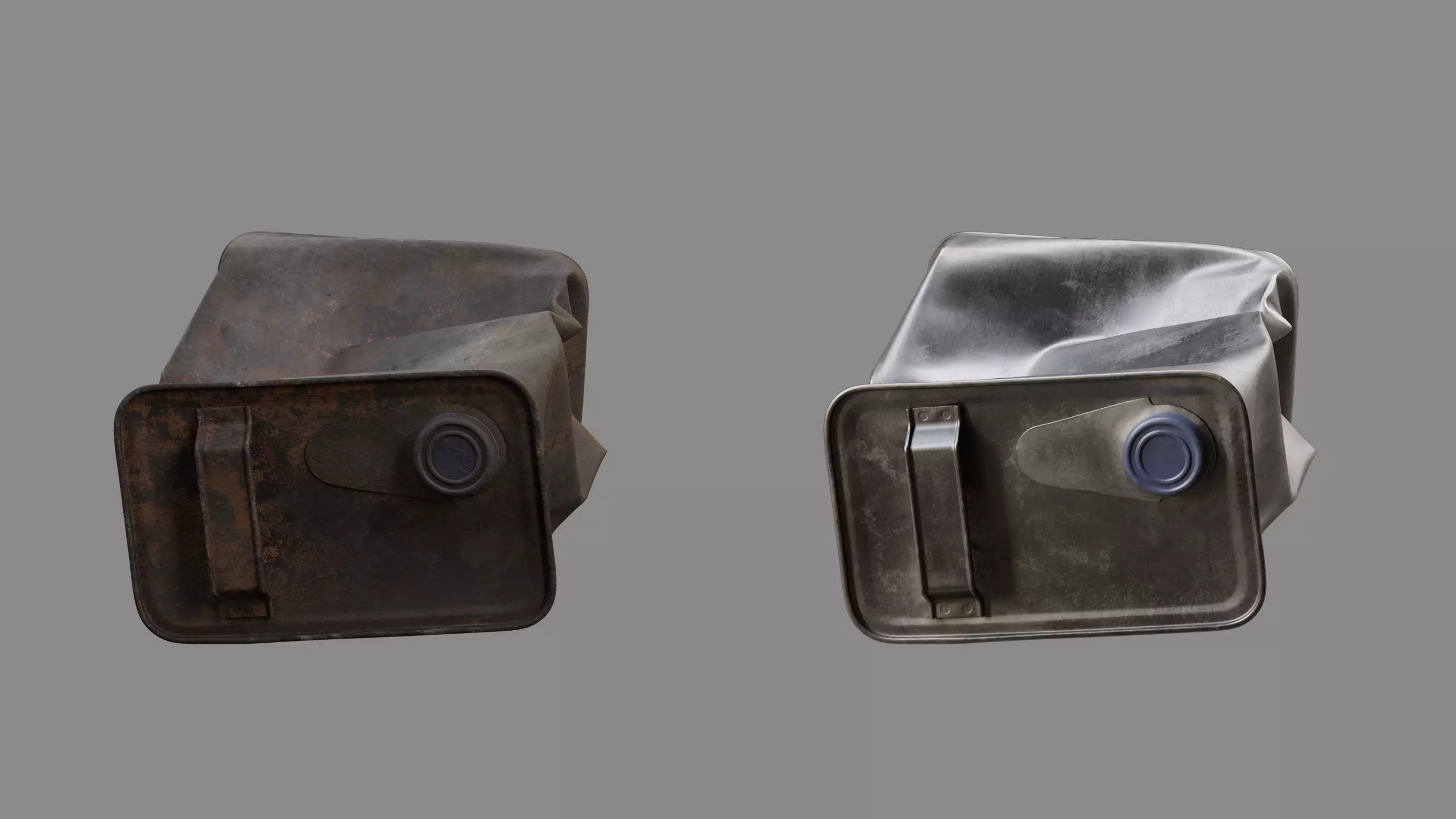 Crushed Paint Can Rectangular 03 3D model_9