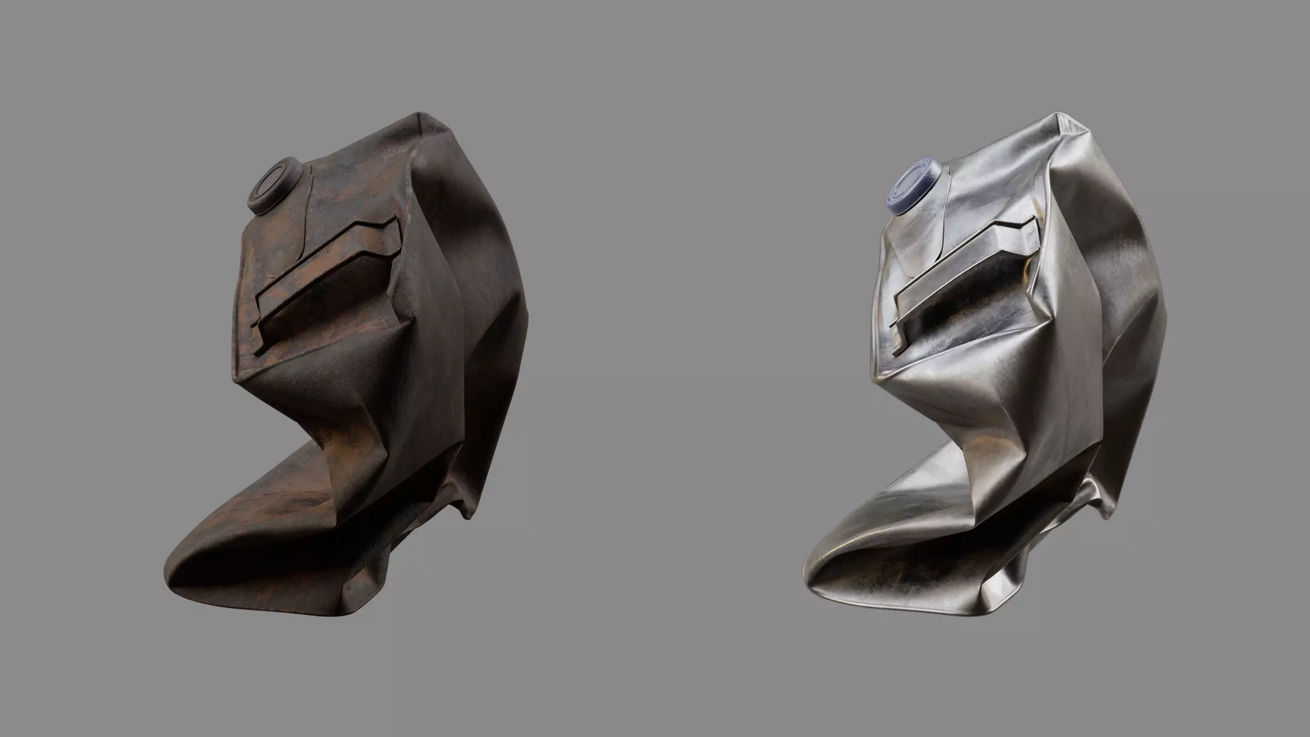 Crushed Paint Can Rectangular 04 3D model_3