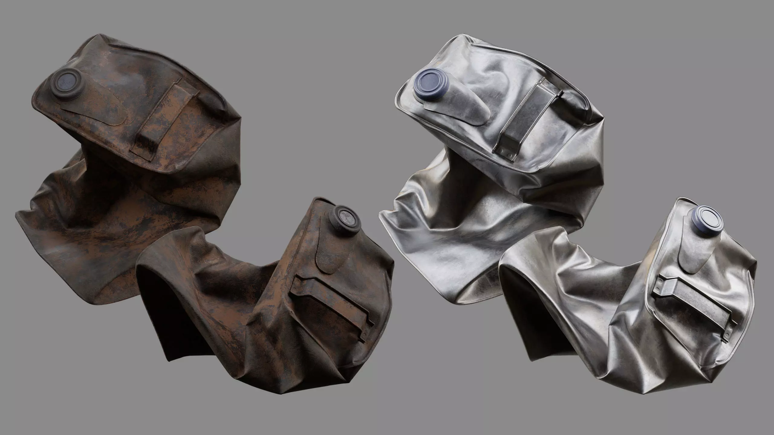 Crushed Paint Can Rectangular 04 3D model_0