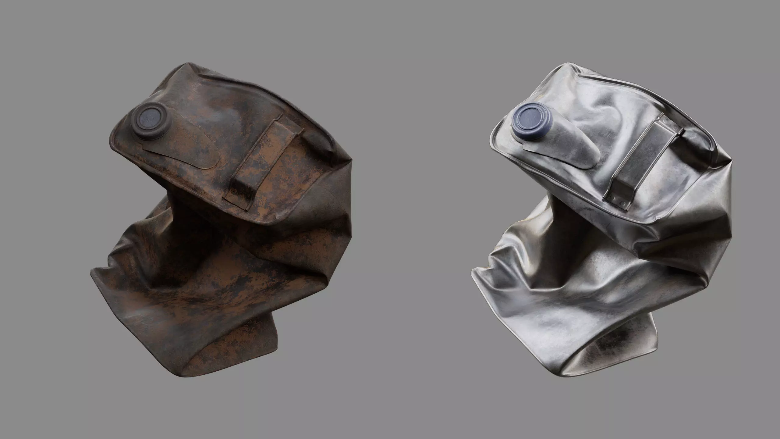 Crushed Paint Can Rectangular 04 3D model_2