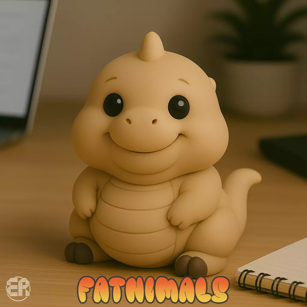 Dinosaur - Fatnimals Collection 3D print model_0