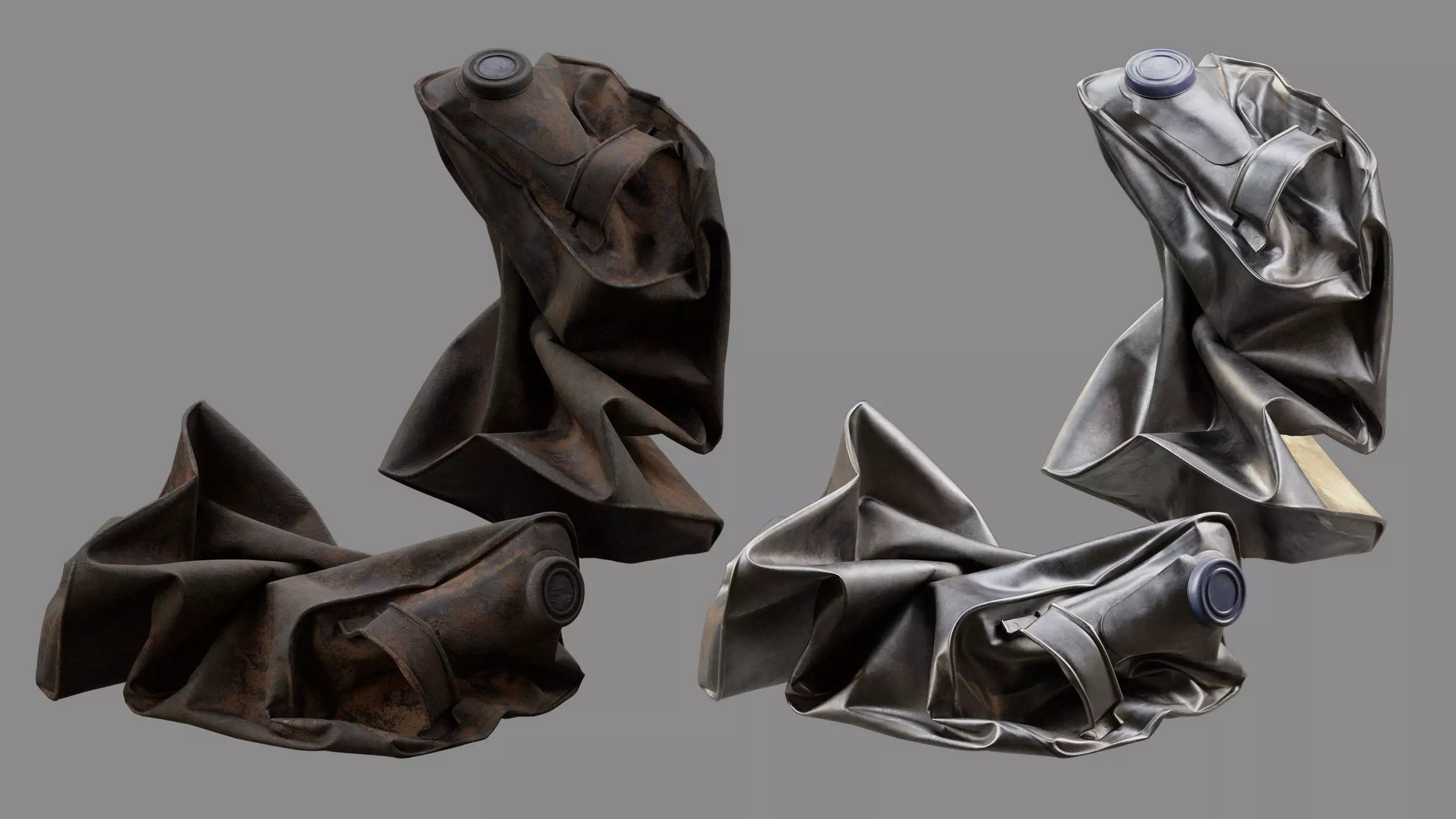 Crushed Paint Can Rectangular 05 3D model_0