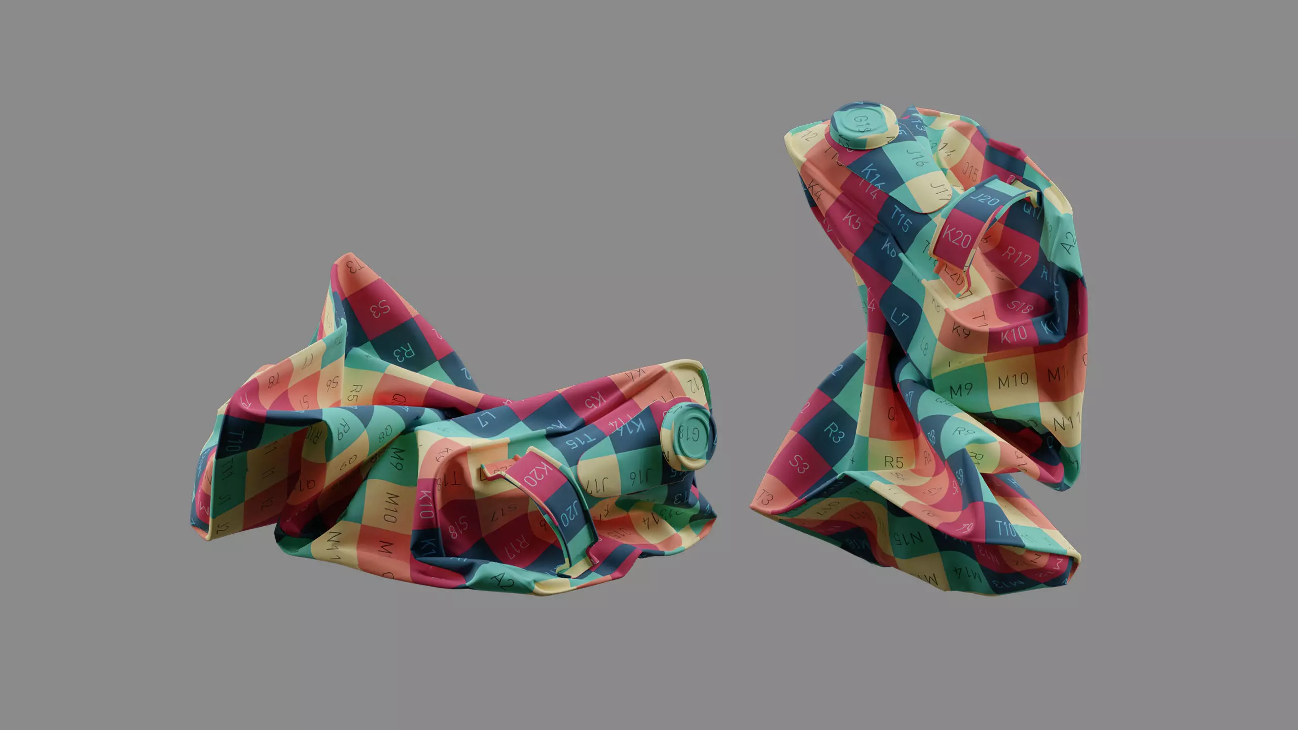 Crushed Paint Can Rectangular 05 3D model_15