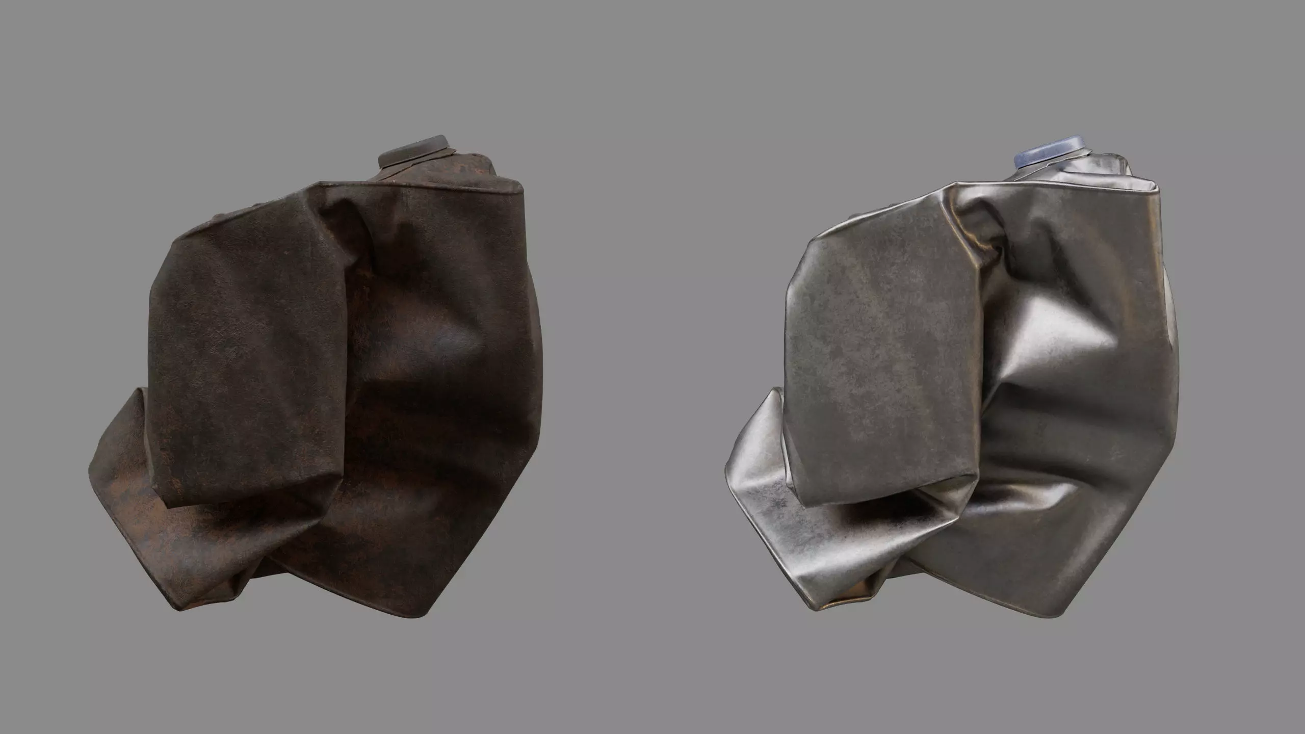 Crushed Paint Can Rectangular 05 3D model_4