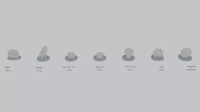 Cyberpunk Edge Mini Pack Emoji Statues 3D print model