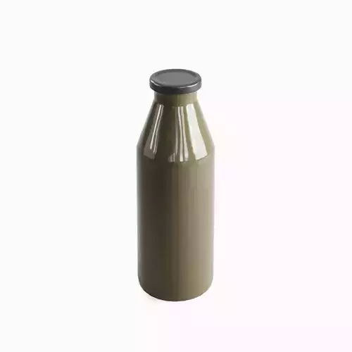 Milk Bottle 04 Low-poly 3D model