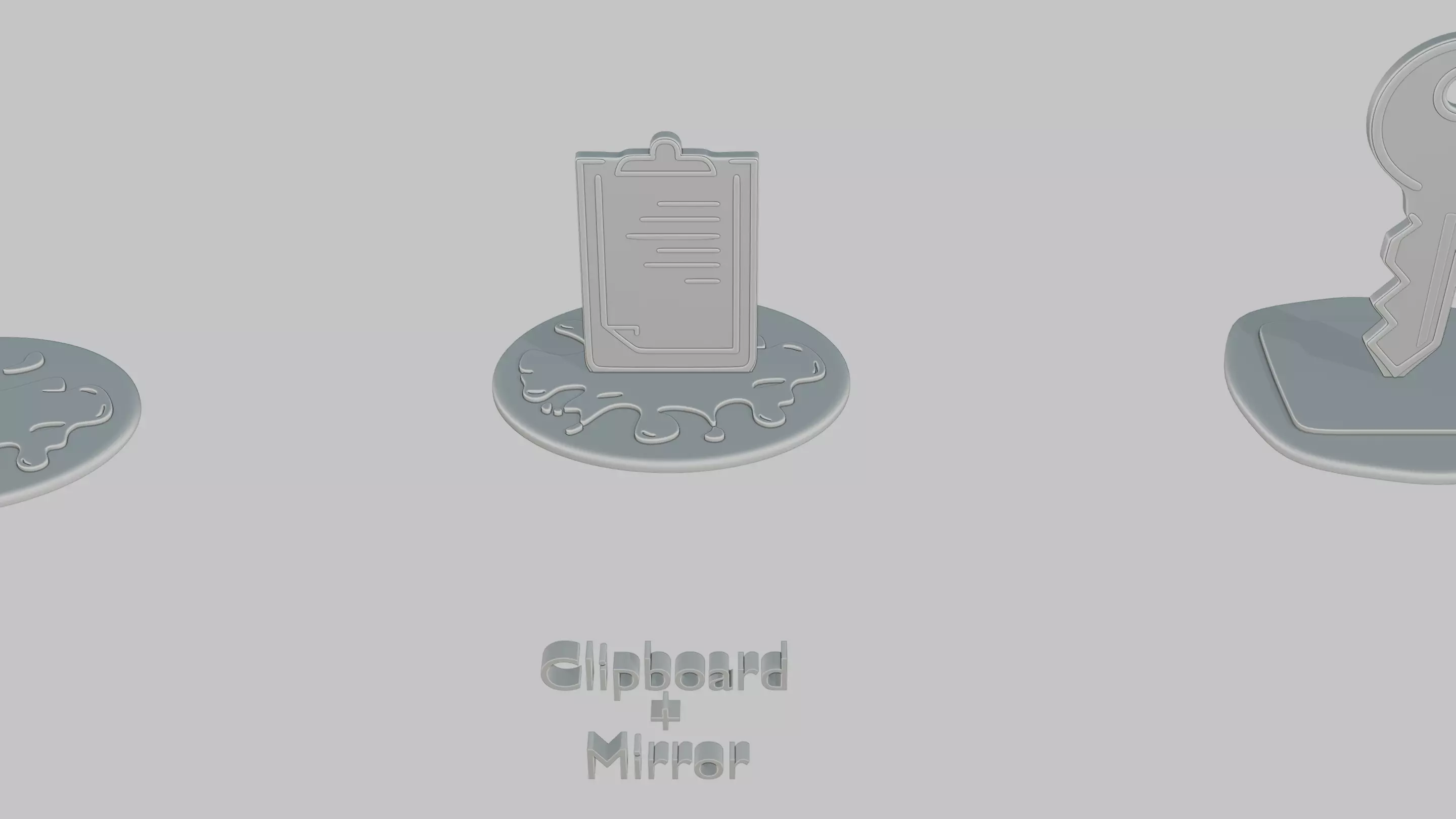 Dark Academia Pack Emoji Statues 3D print model_54