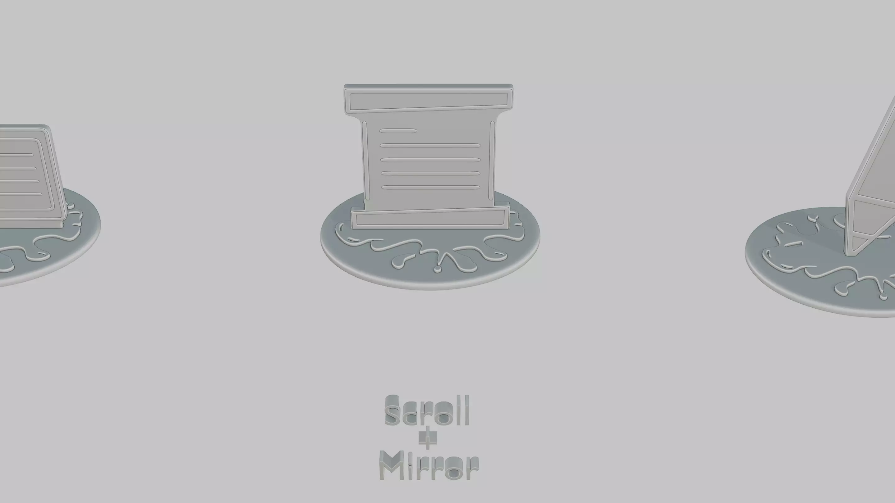 Dark Academia Pack Emoji Statues 3D print model_45