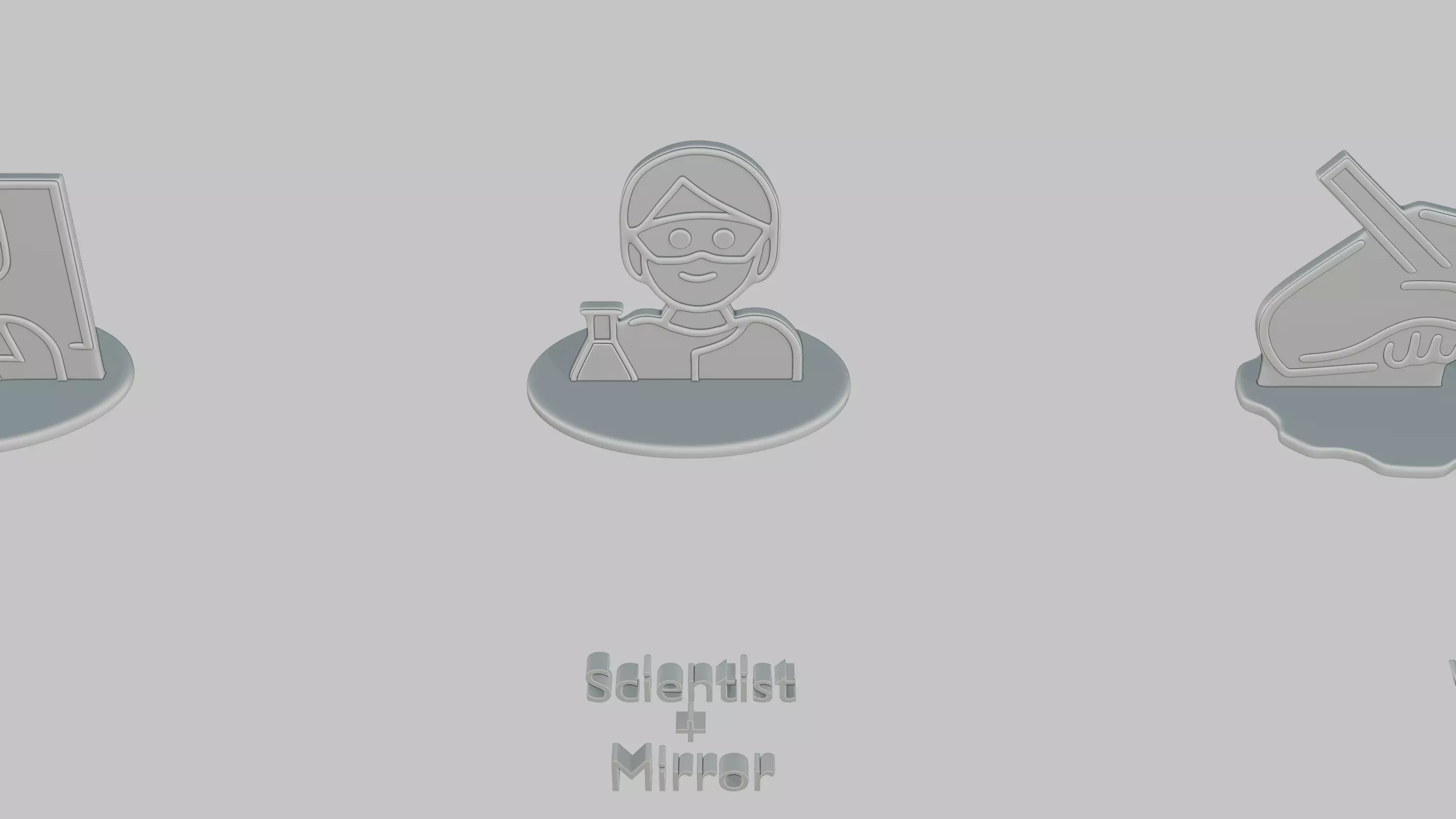 Dark Academia Pack Emoji Statues 3D print model_4