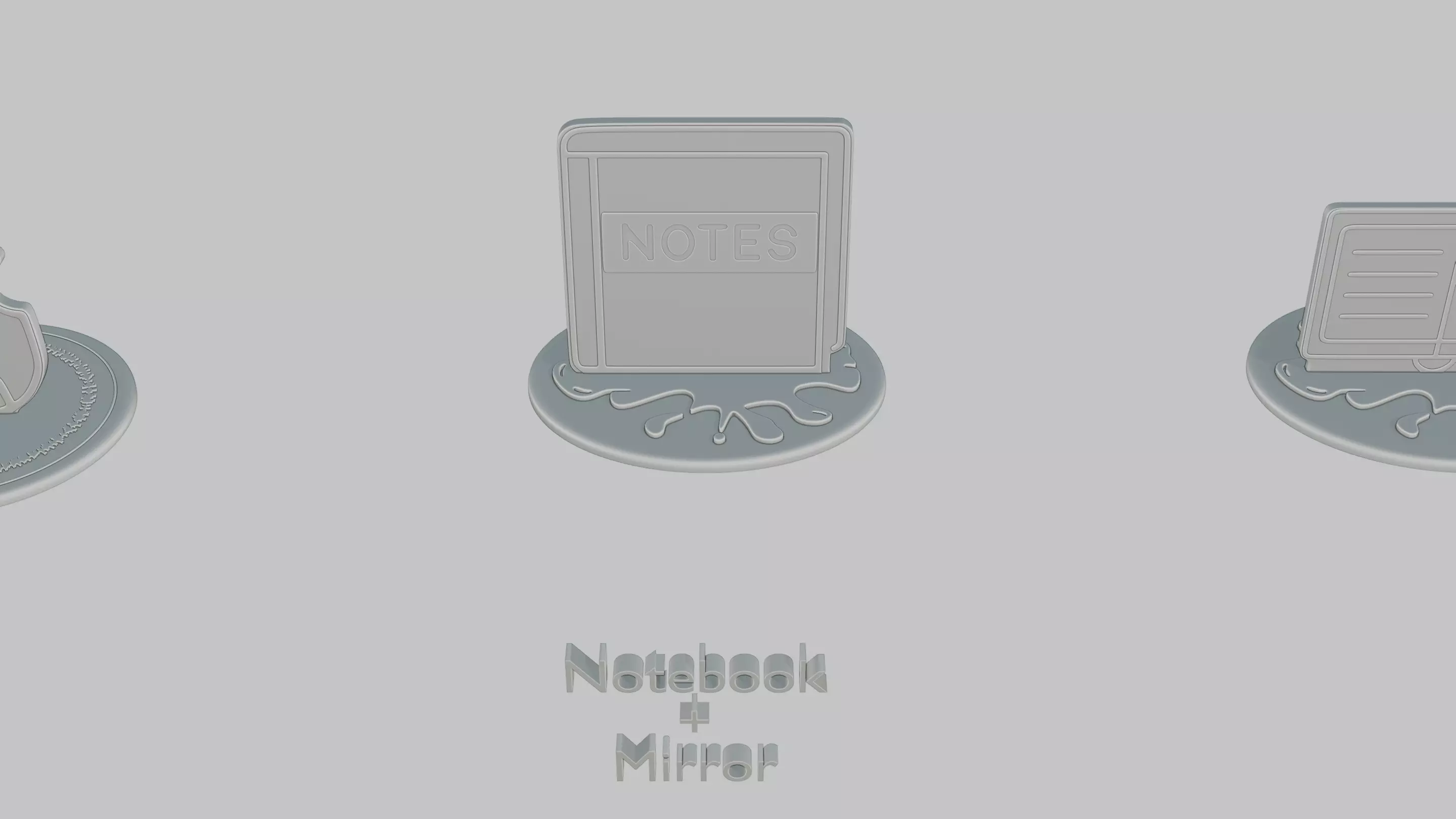 Dark Academia Pack Emoji Statues 3D print model_41