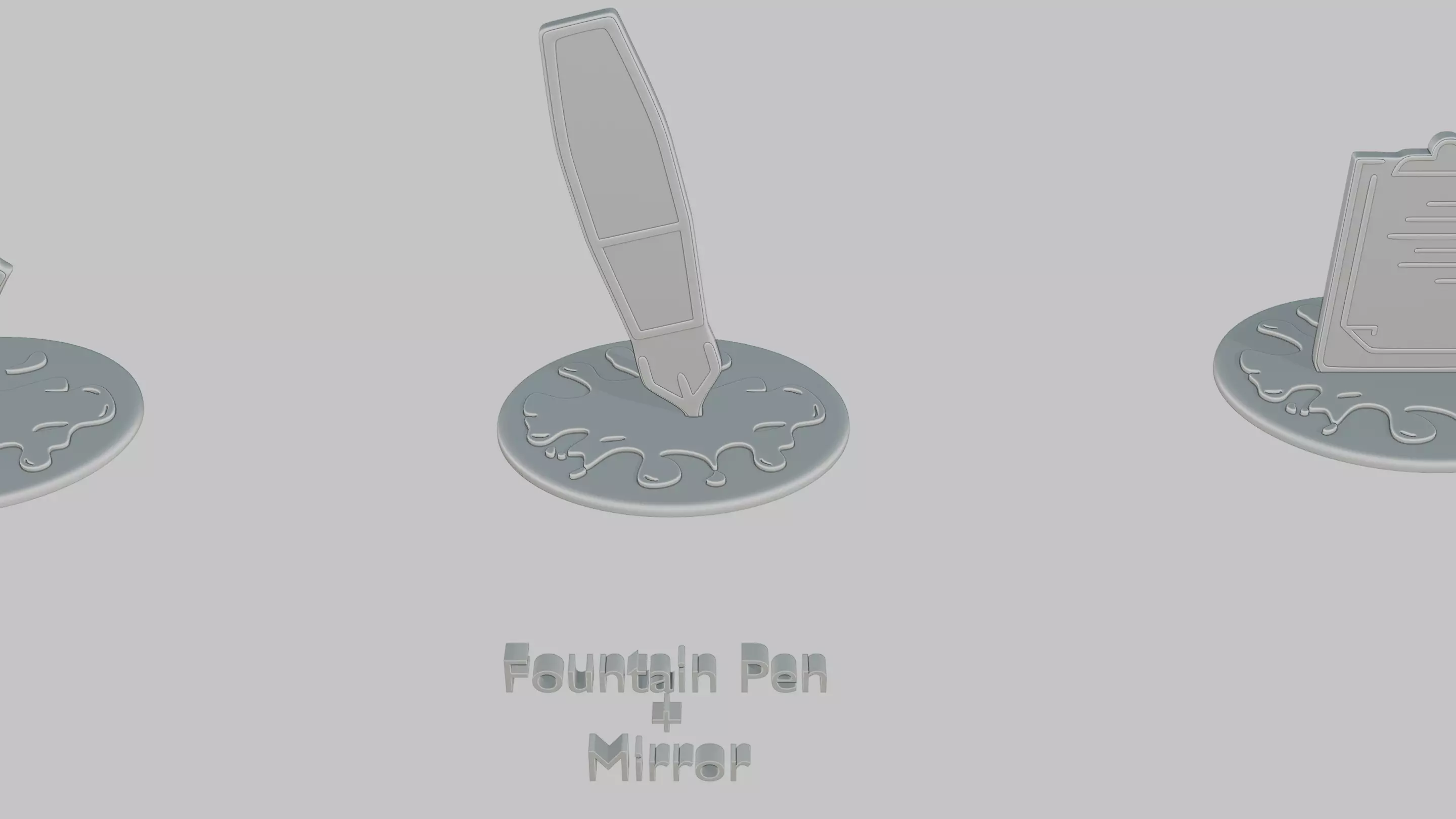 Dark Academia Pack Emoji Statues 3D print model_52