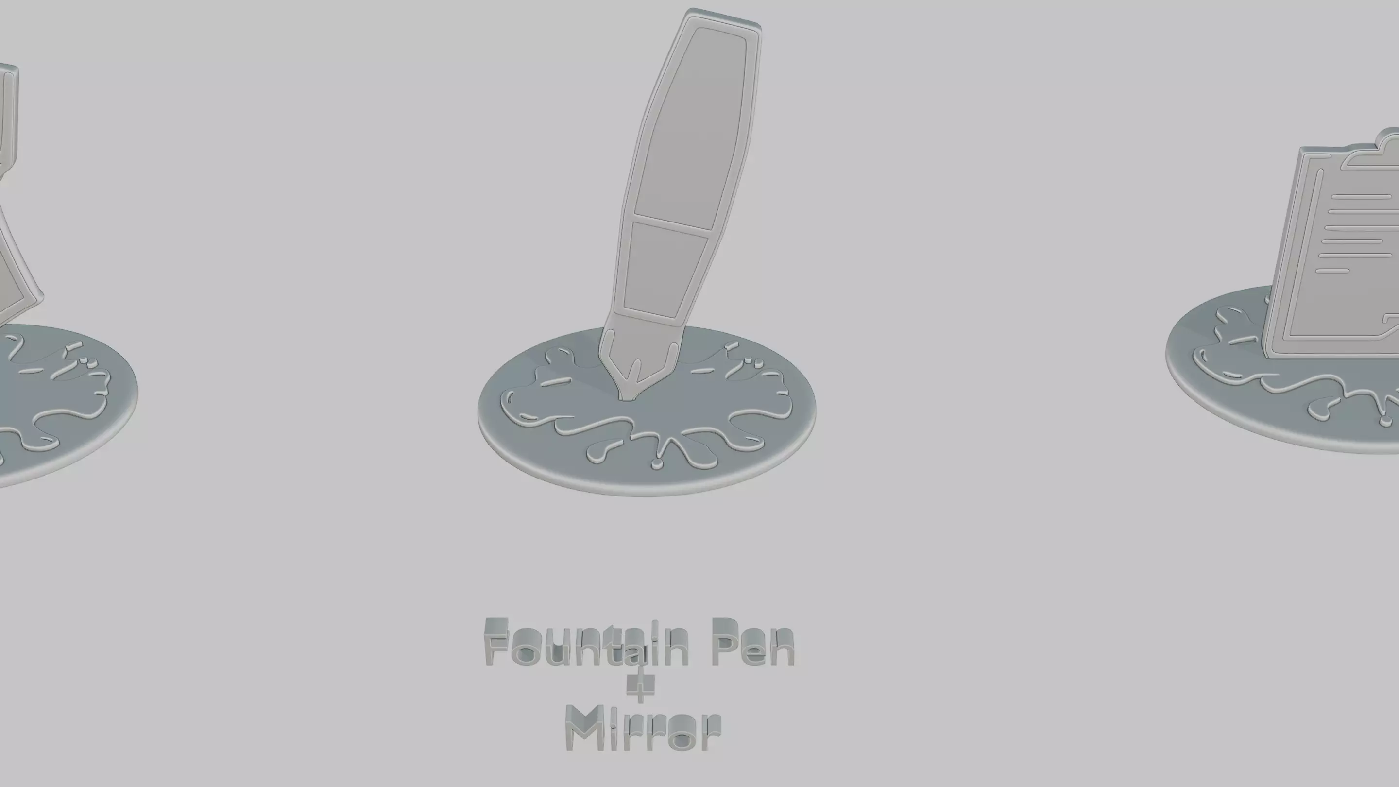 Dark Academia Pack Emoji Statues 3D print model_51